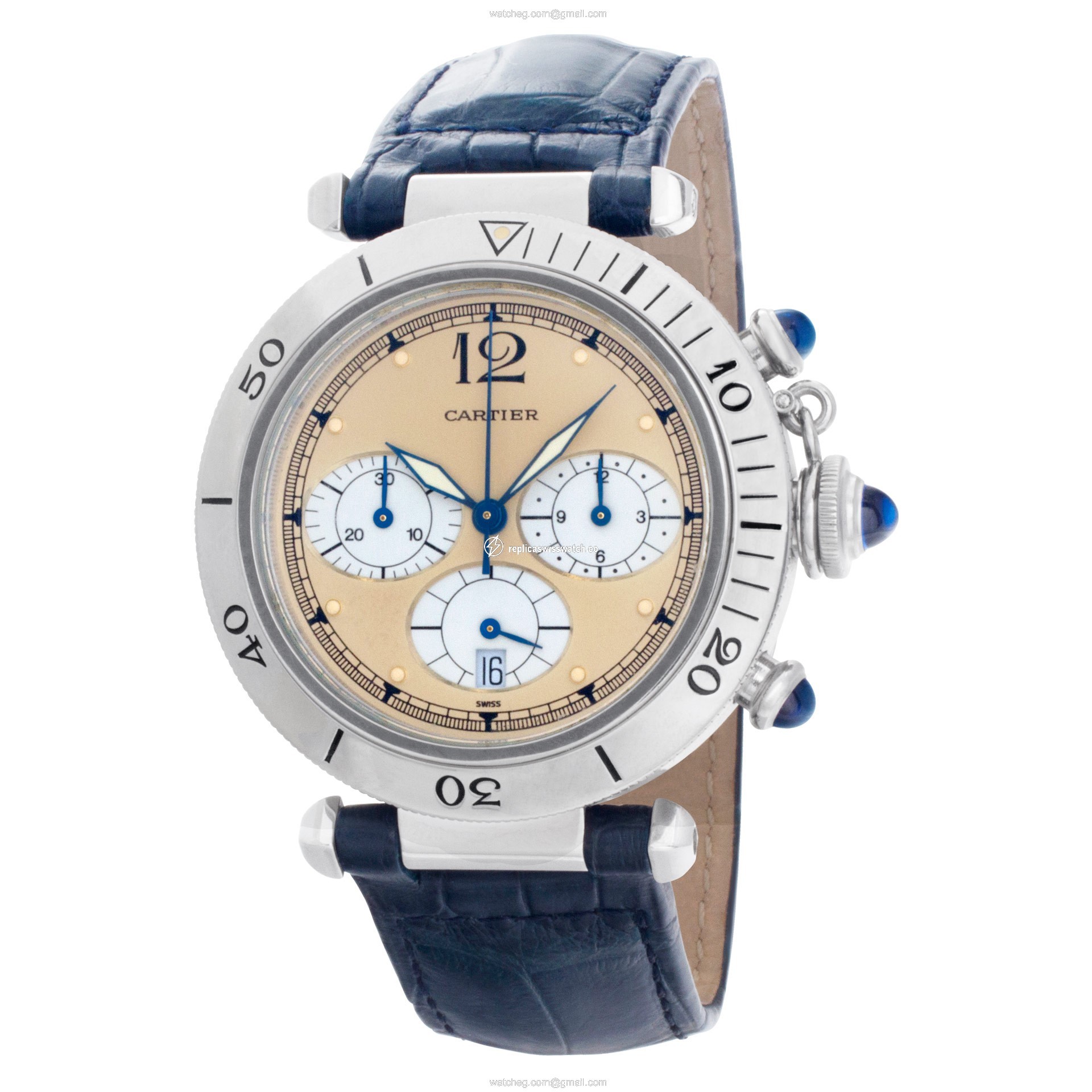 Cartier W3100355 Pasha Quartz Unisex Stainless Steel Replica