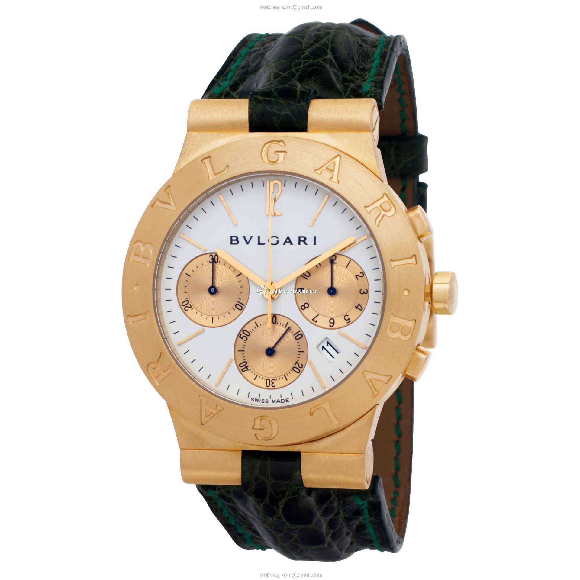 Bvlgari CH 35 G Diagono Quartz Unisex 18k yellow gold Replica