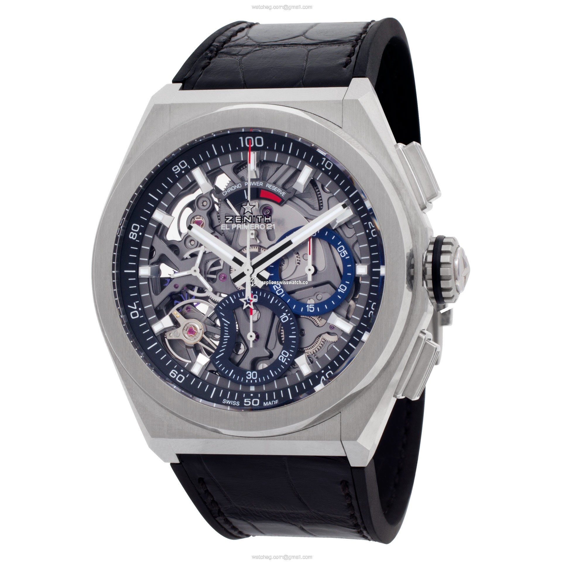 Zenith 95.9000.9004/78.R582 El Primero Automatic Male Titanium Replica