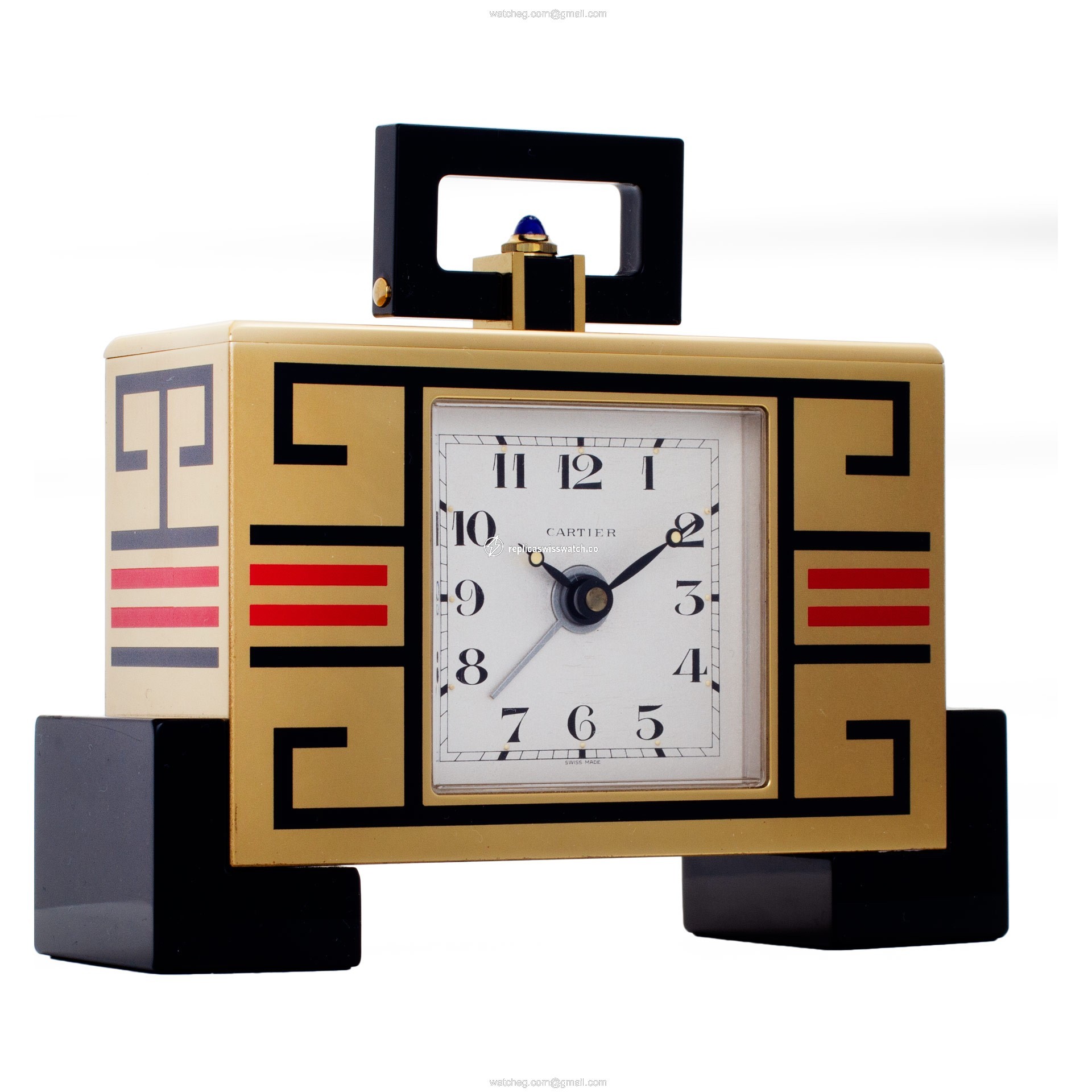 Cartier 123 Clock Quartz Unisex Brass Replica