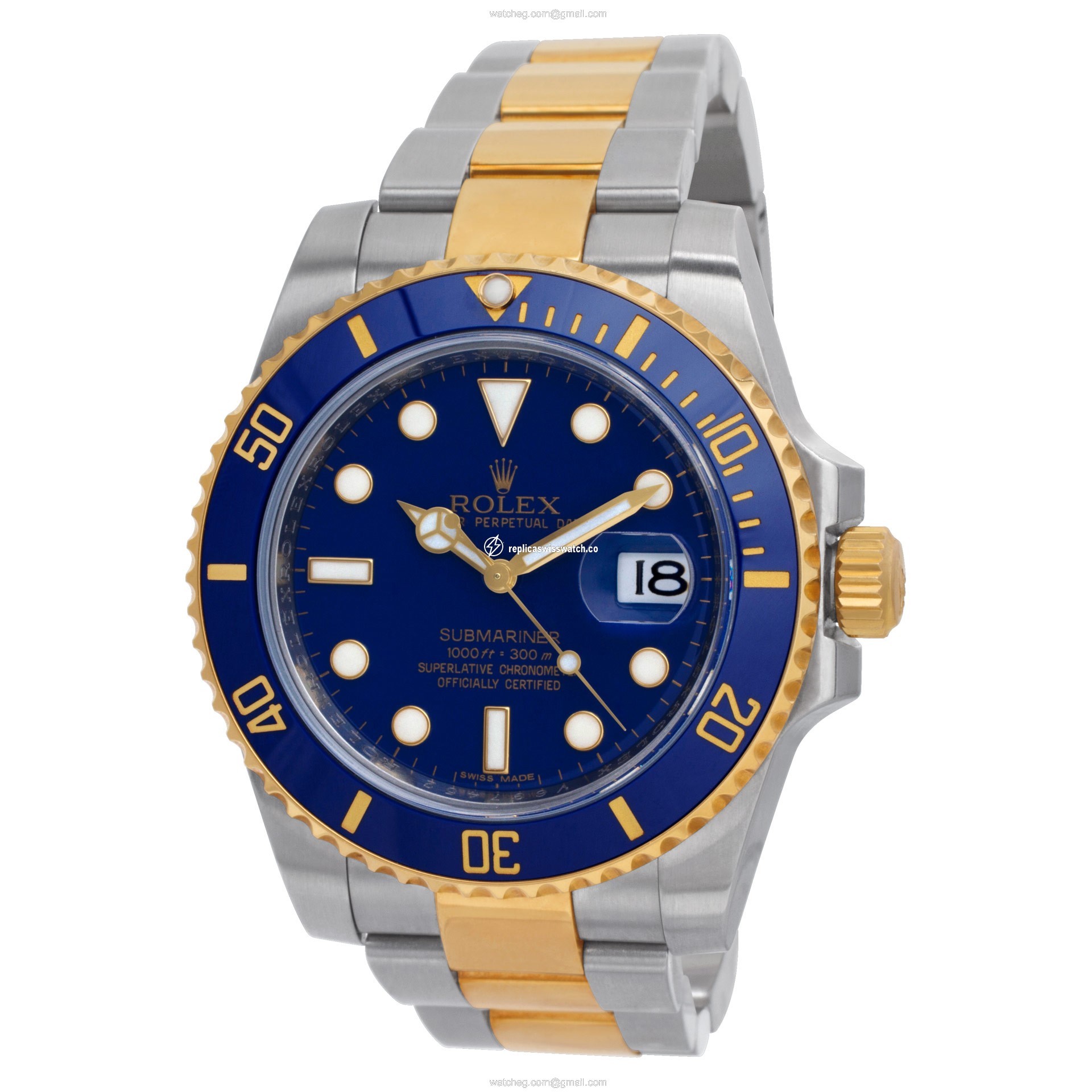 Rolex 116613 Submariner Automatic Male 18k gold & Stainless Steel Replica