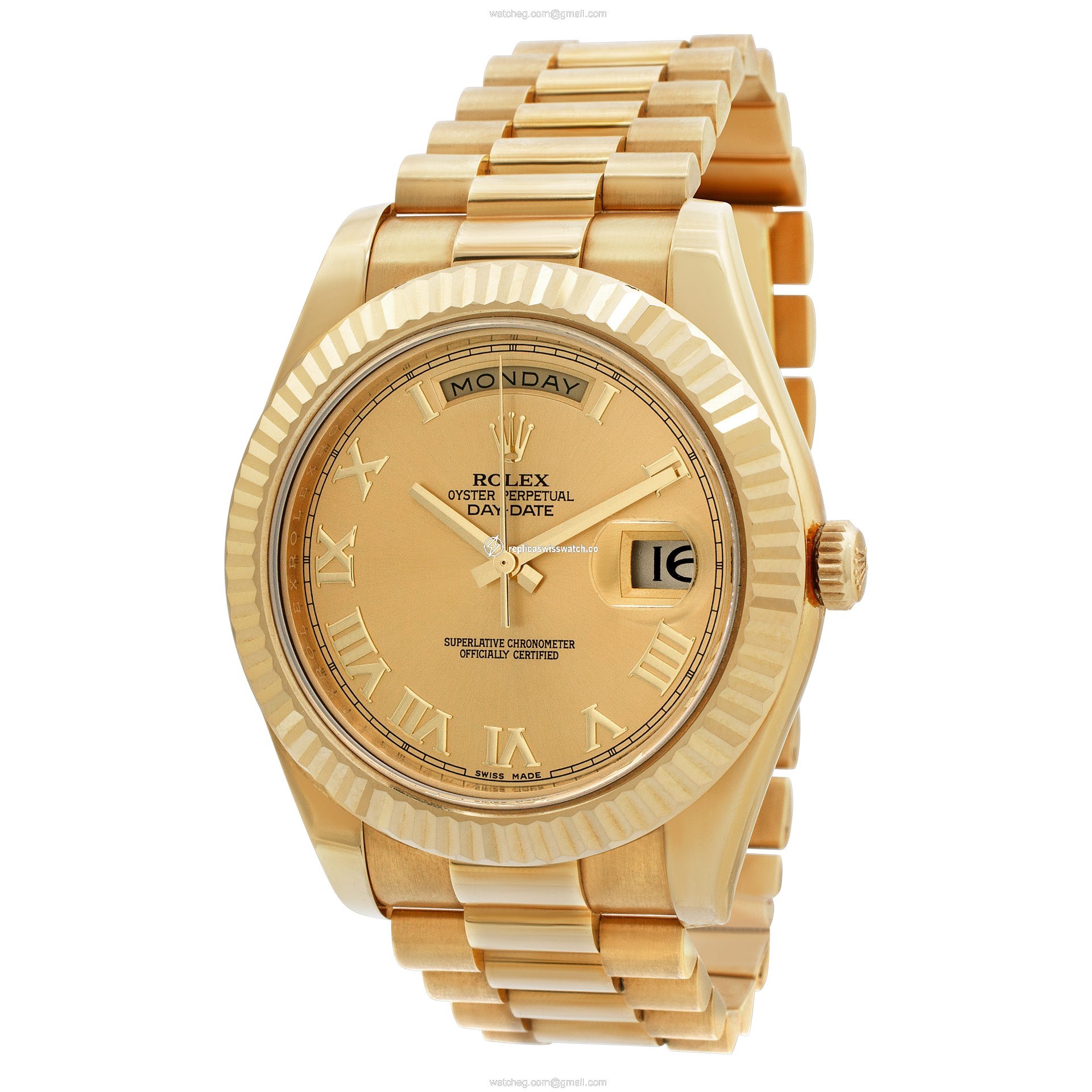Rolex 218238 Day-Date II Automatic Male 18k yellow gold Replica