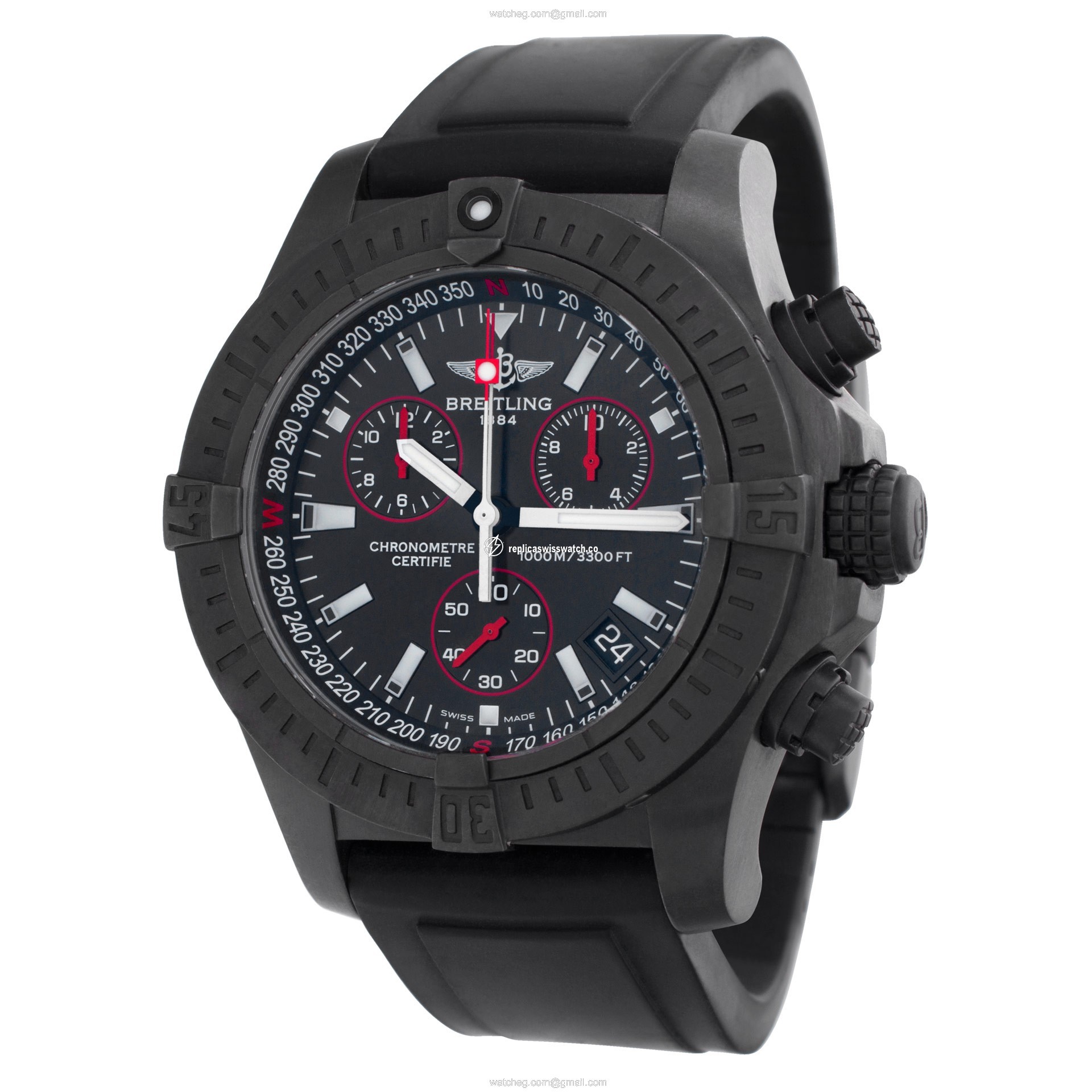 Breitling M73390 Super Avenger Quartz Male PVD steel Watches Breitling M73390 Super Avenger Quartz Male PVD steel Watches