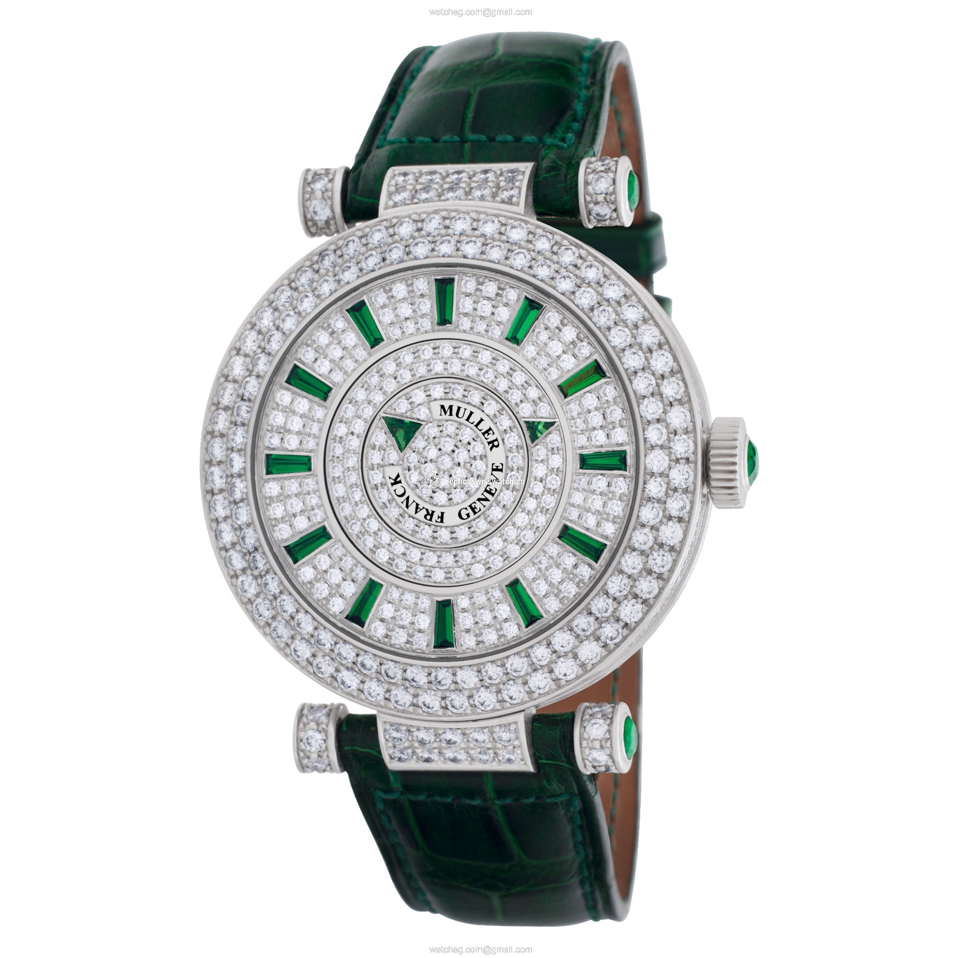 Franck Muller DM39D2RCD Double mystery Automatic Unisex 18k White Gold Replica