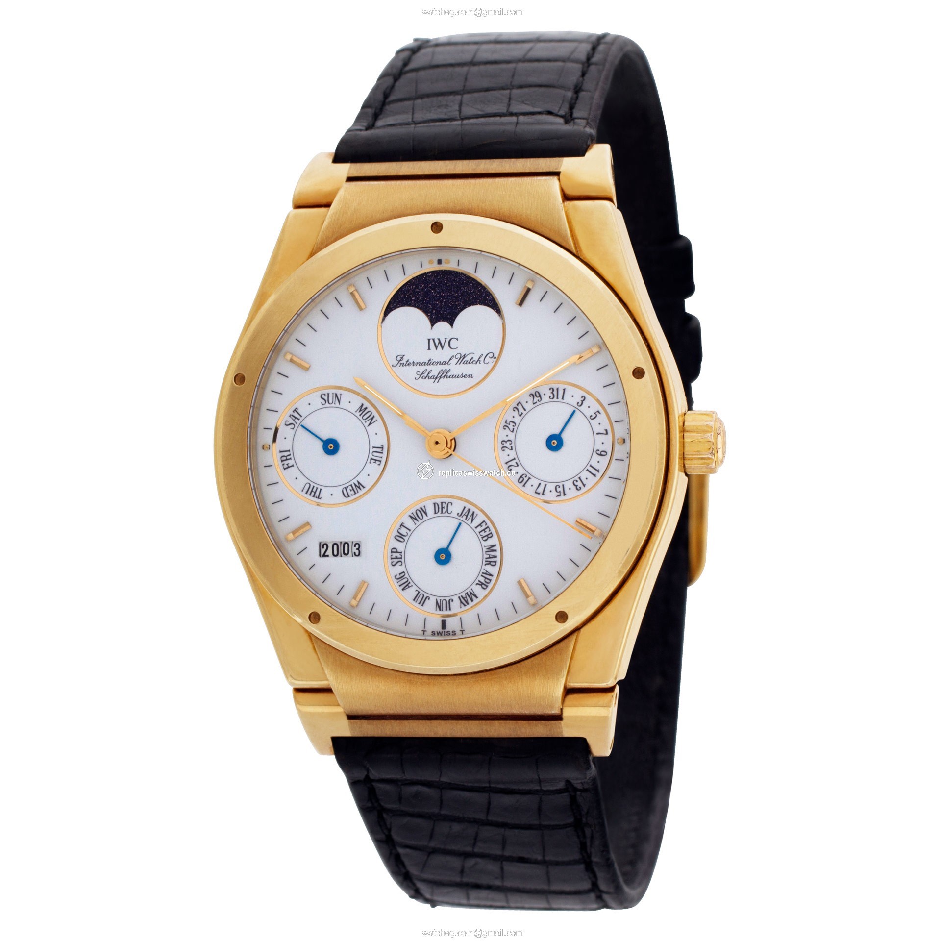 IWC 3540 Perpetual Calendar Automatic Male 18k yellow gold Replica