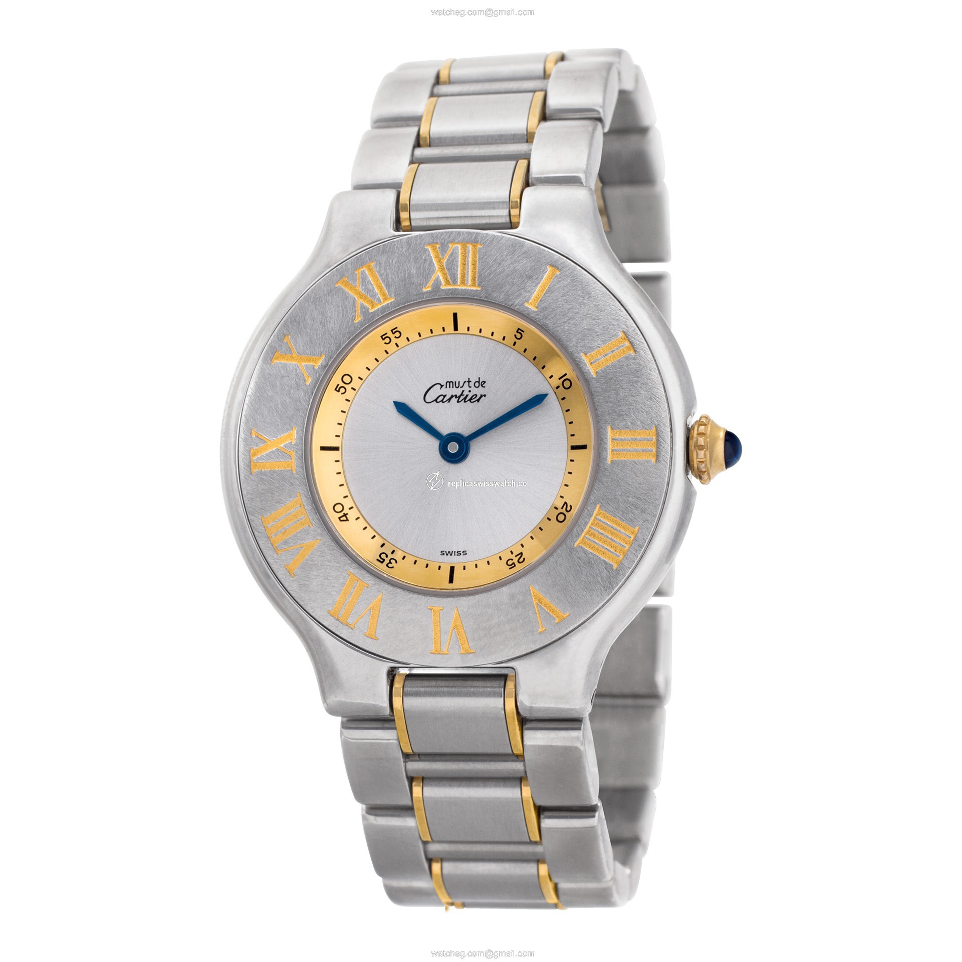 Cartier 1330 Must 21 Quartz Female Stainless Steel Replica