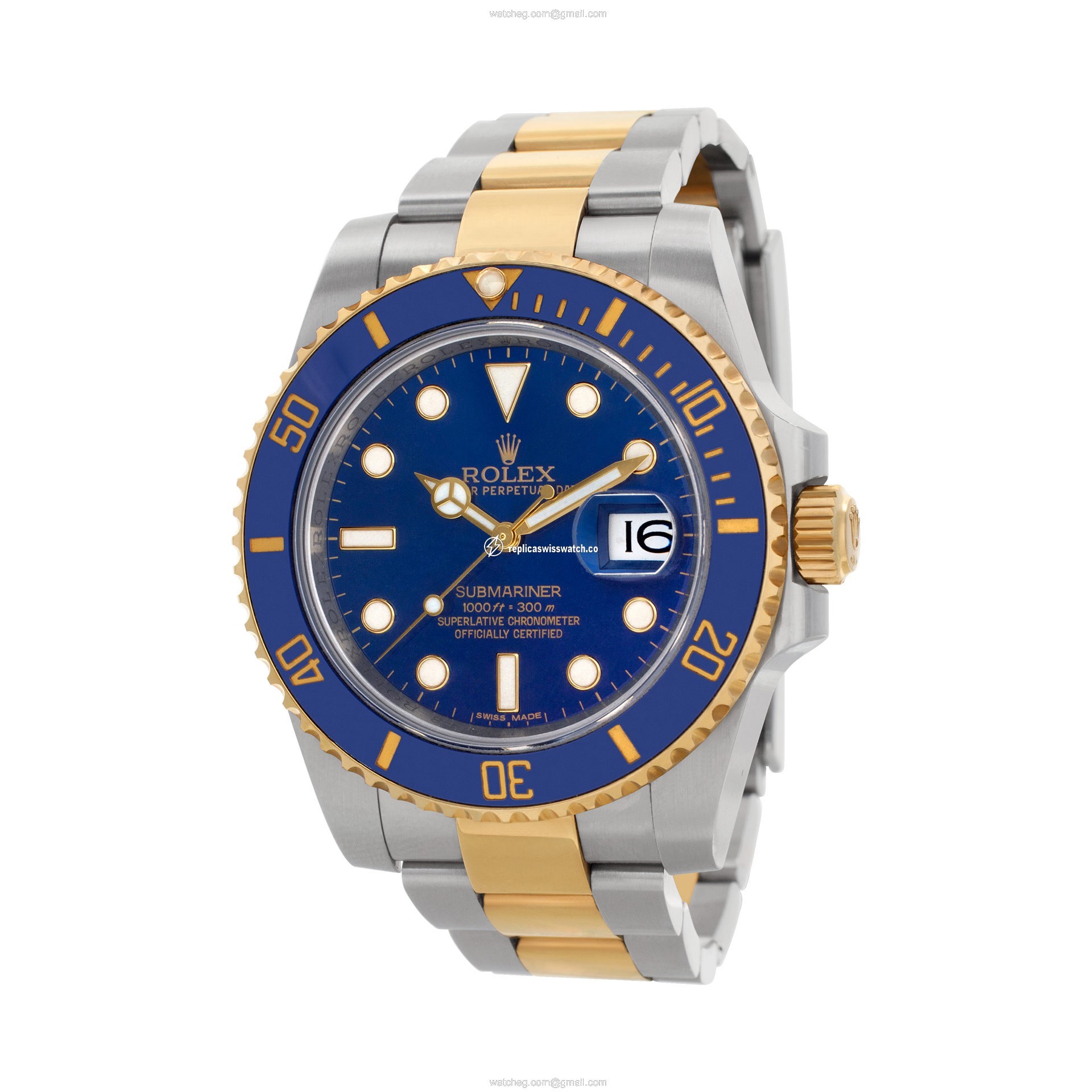 Rolex 116613 Submariner Automatic Male 18k gold & Stainless Steel Replica