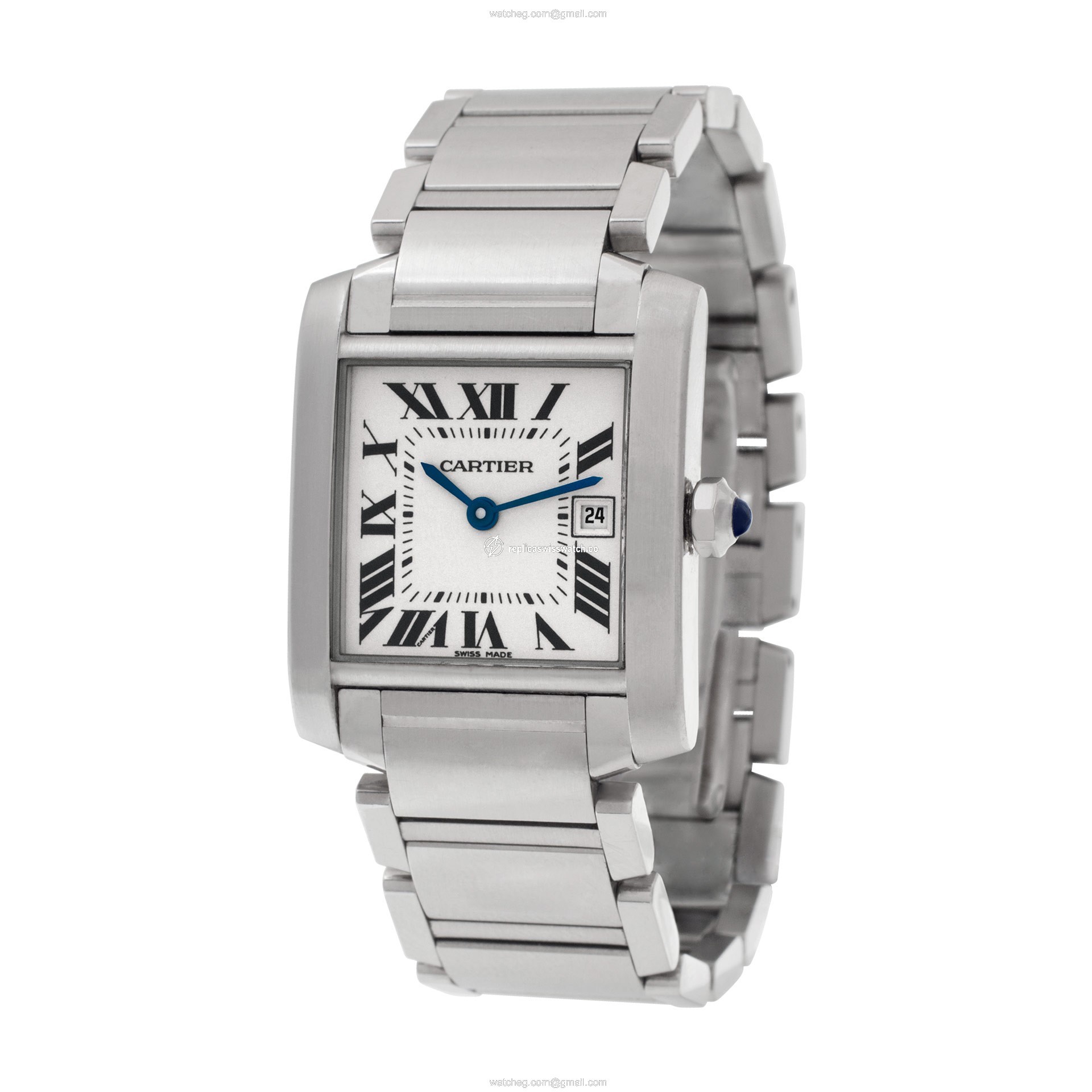 Cartier W51011Q3 Tank Francaise  Female Stainless Steel Replica
