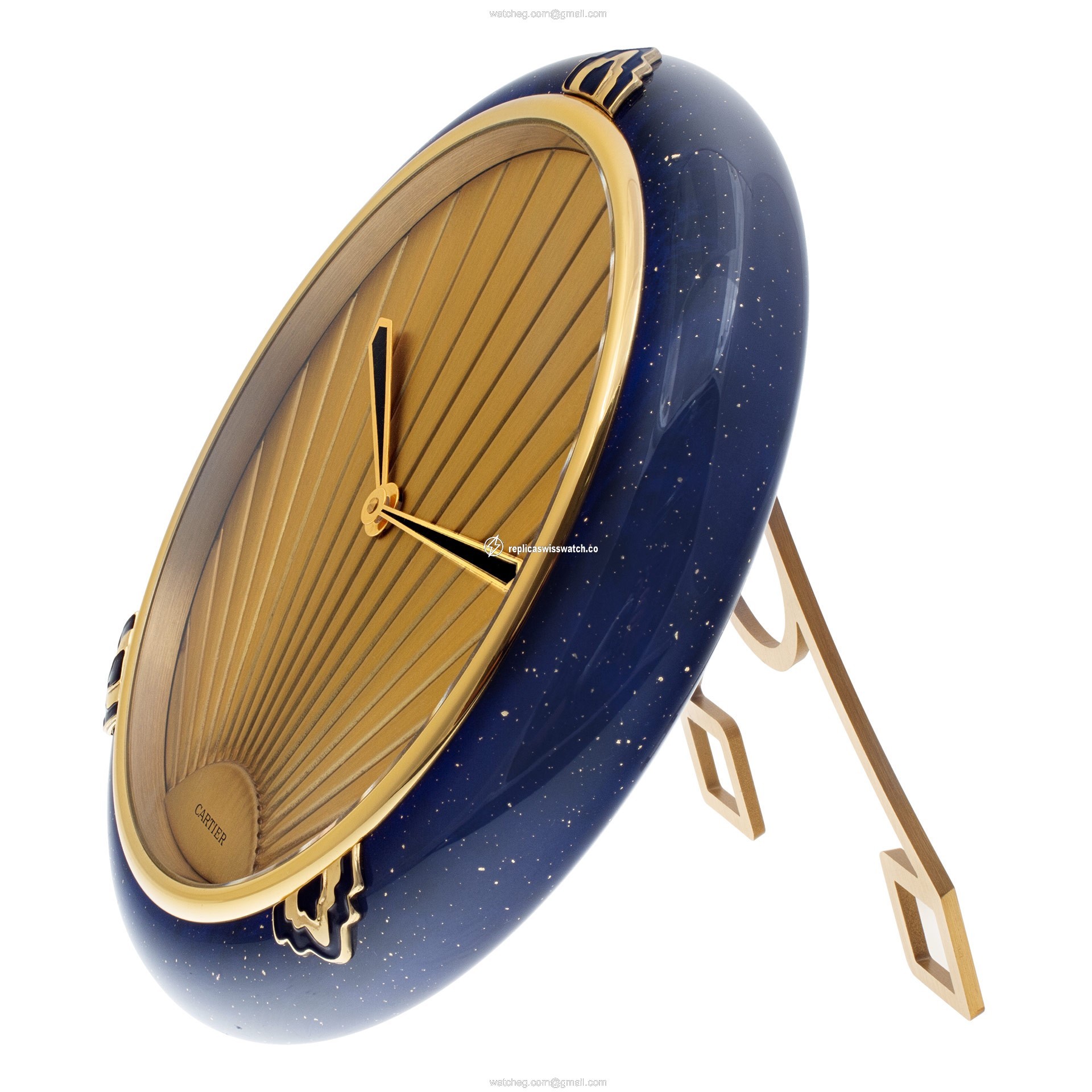 Cartier Cartier 1745 Must de Cartier clock Quartz Unisex Brass Replica