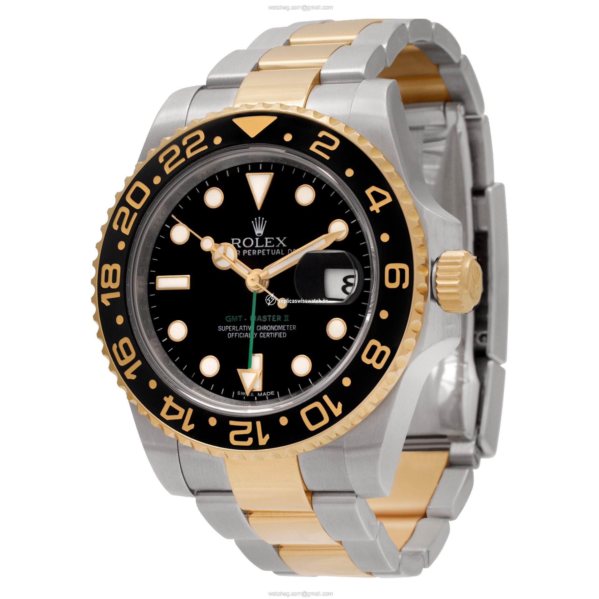 Rolex 116713 GMT-Master II Automatic Unisex 18k gold & Stainless Steel Replica