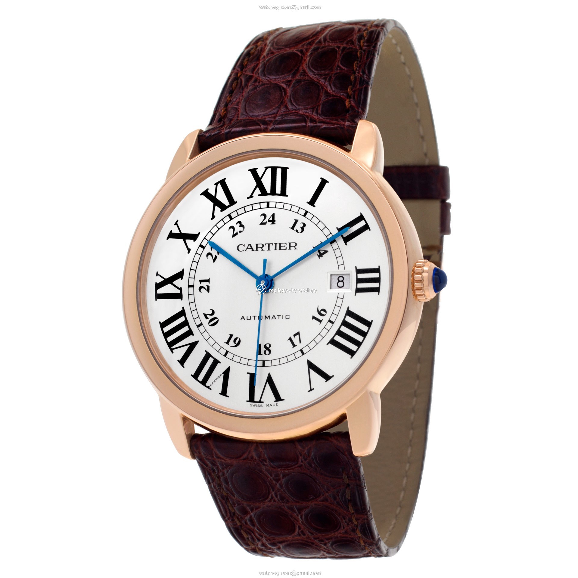 Cartier W6701009 Ronde Solo Automatic Unisex 18k Pink Gold & Stainless Steel Replica