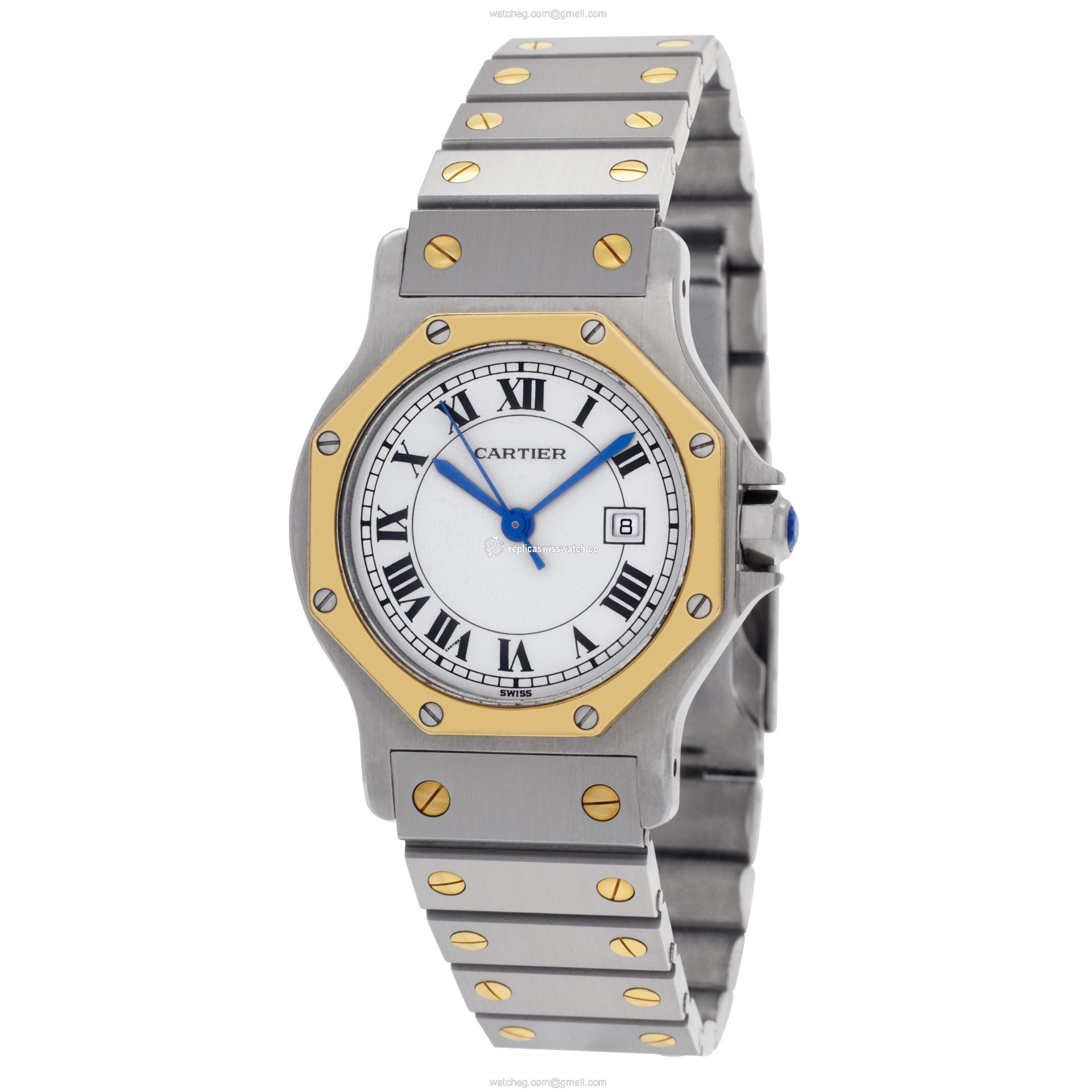 Cartier 2966 Santos Automatic Female 18k gold & Stainless Steel Replica