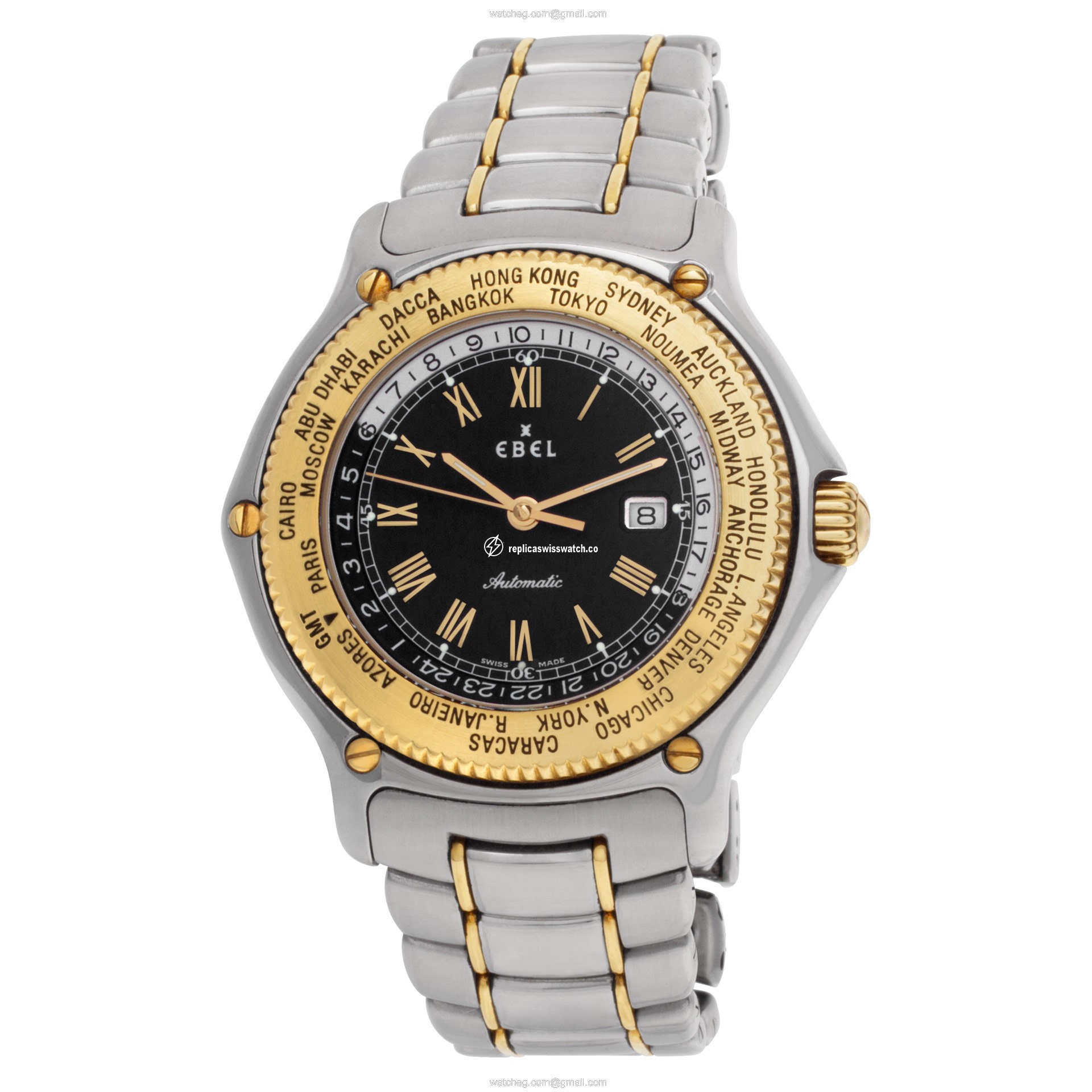Ebel 1124913 Voyager Automatic Female 18k gold & Stainless Steel Replica