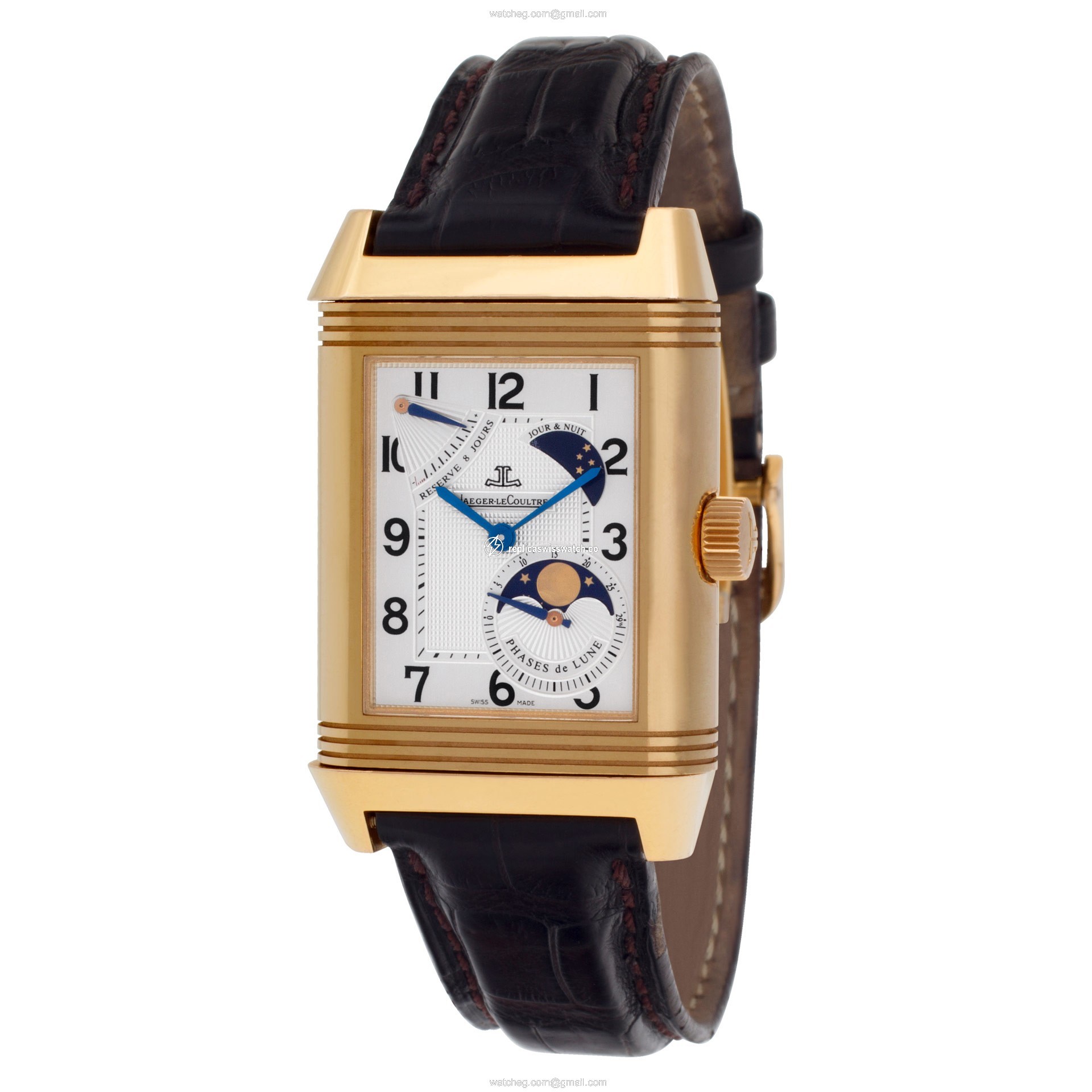 Jaeger LeCoultre Q3042420 Reverso Manual Male 18k rose gold Replica