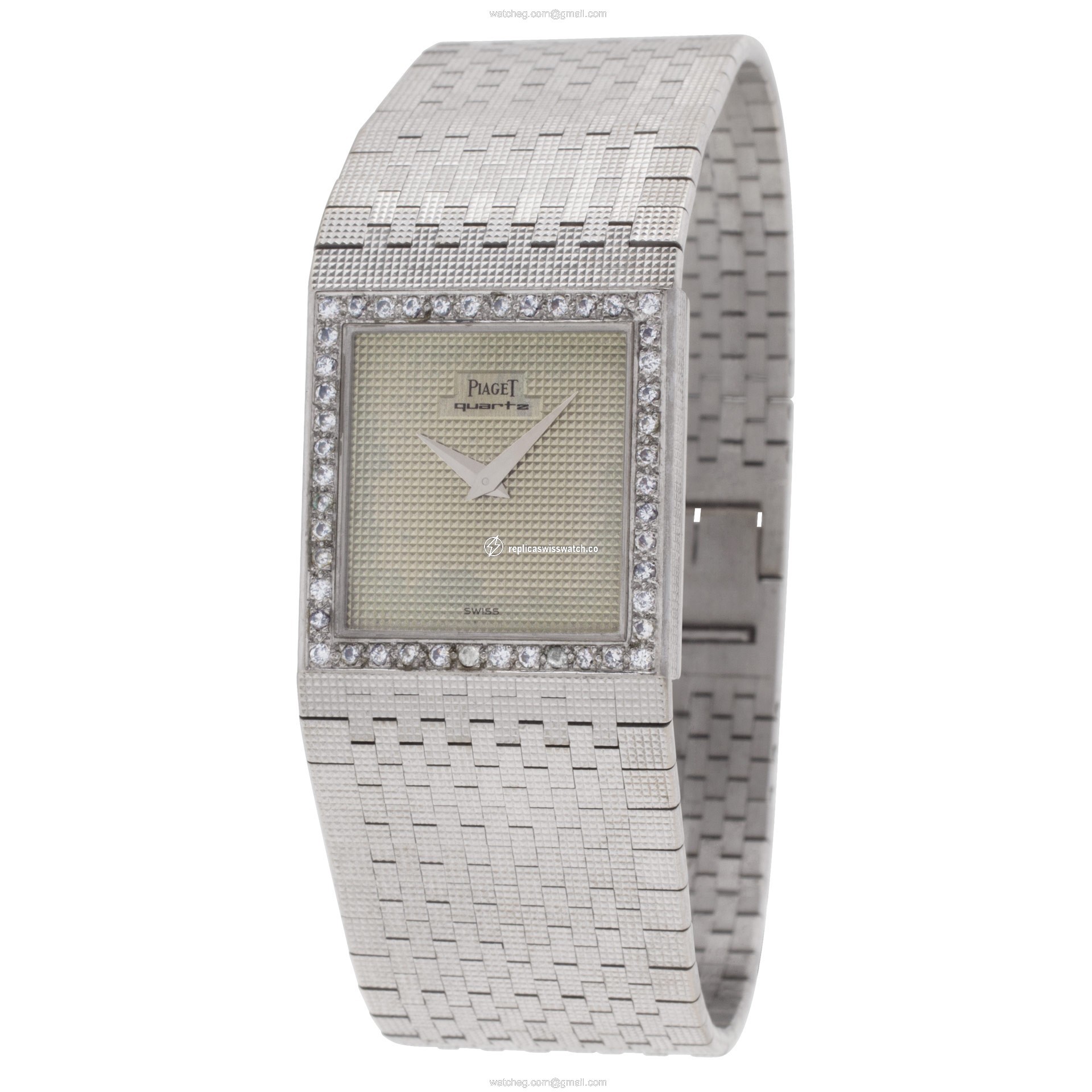 Piaget 7131g4 Polo Quartz Female 18k White Gold Replica