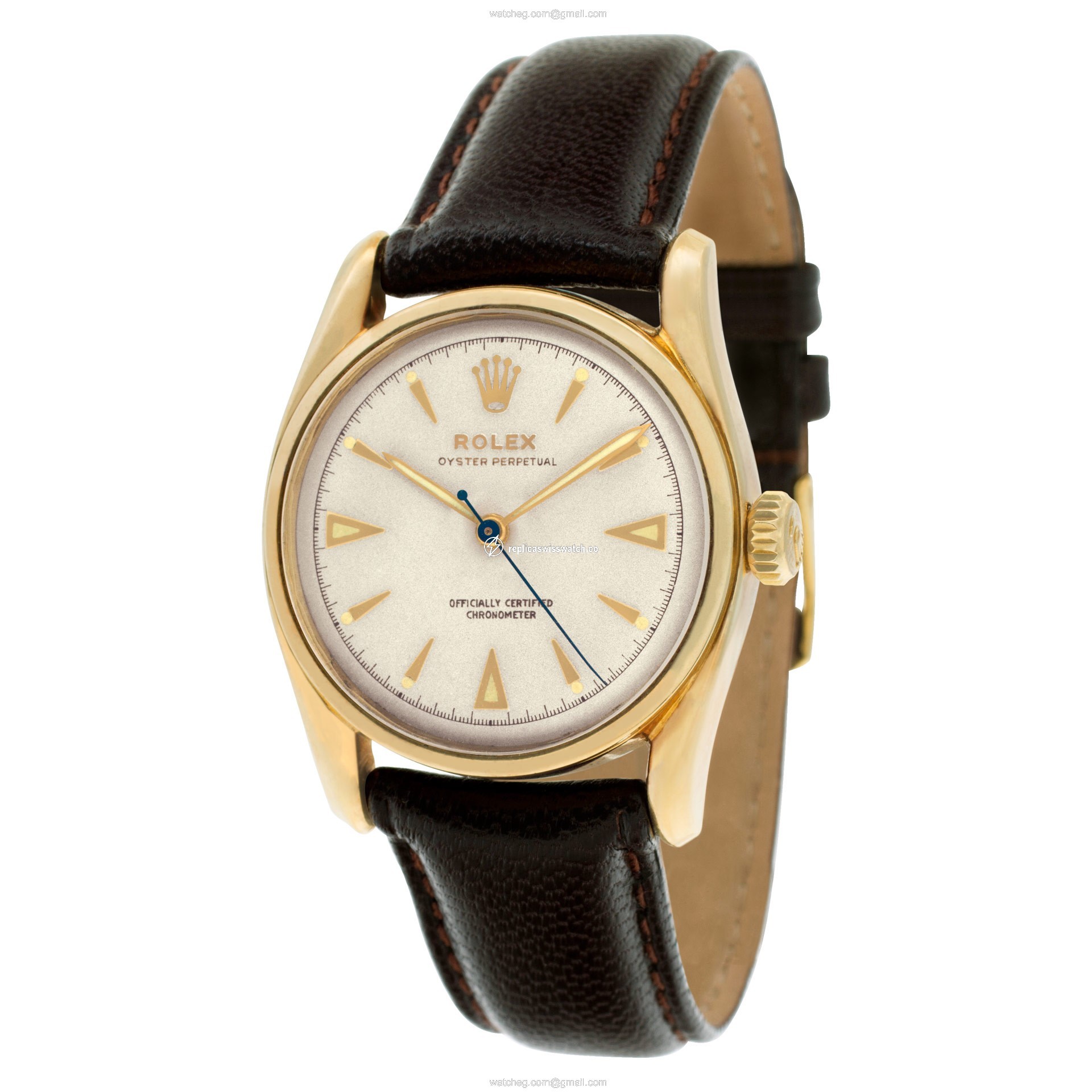 Rolex 6090 Bombay Automatic Male 14k yellow gold Replica