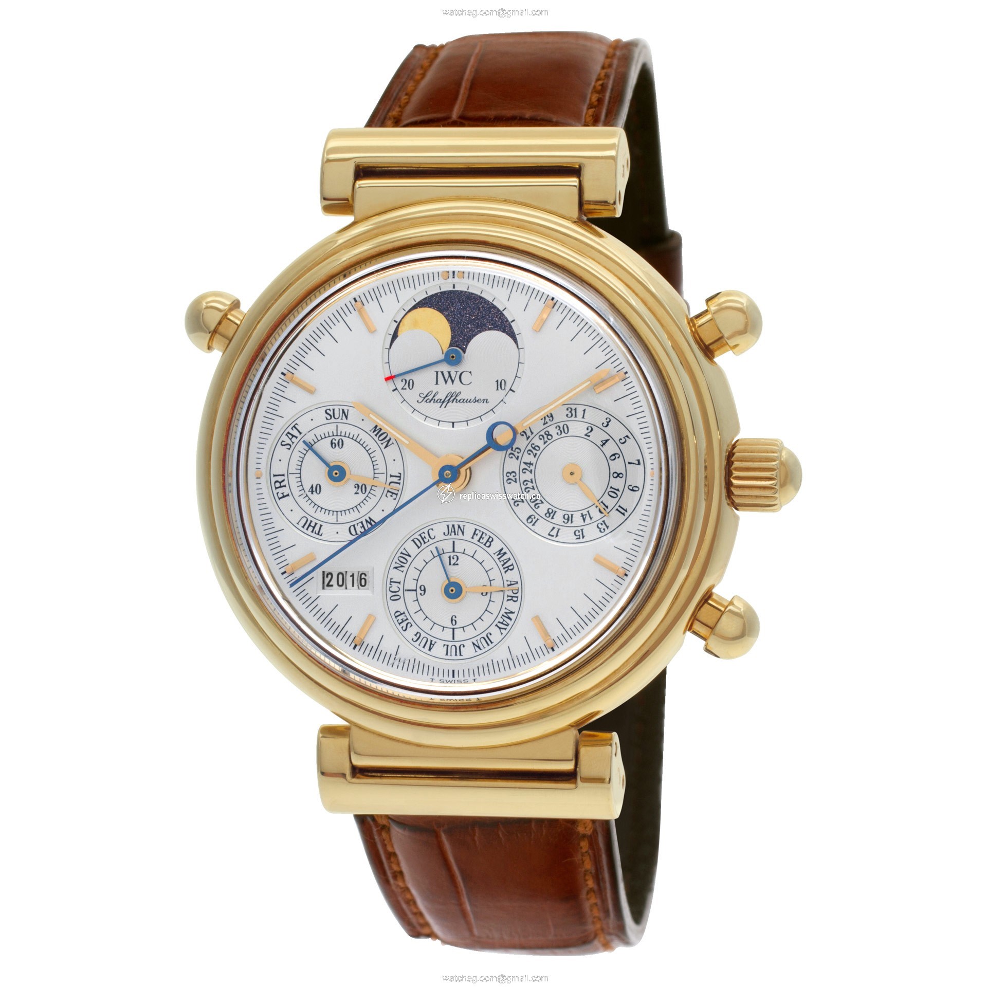 IWC 3751 Da Vinci Automatic Male 18k yellow gold Replica