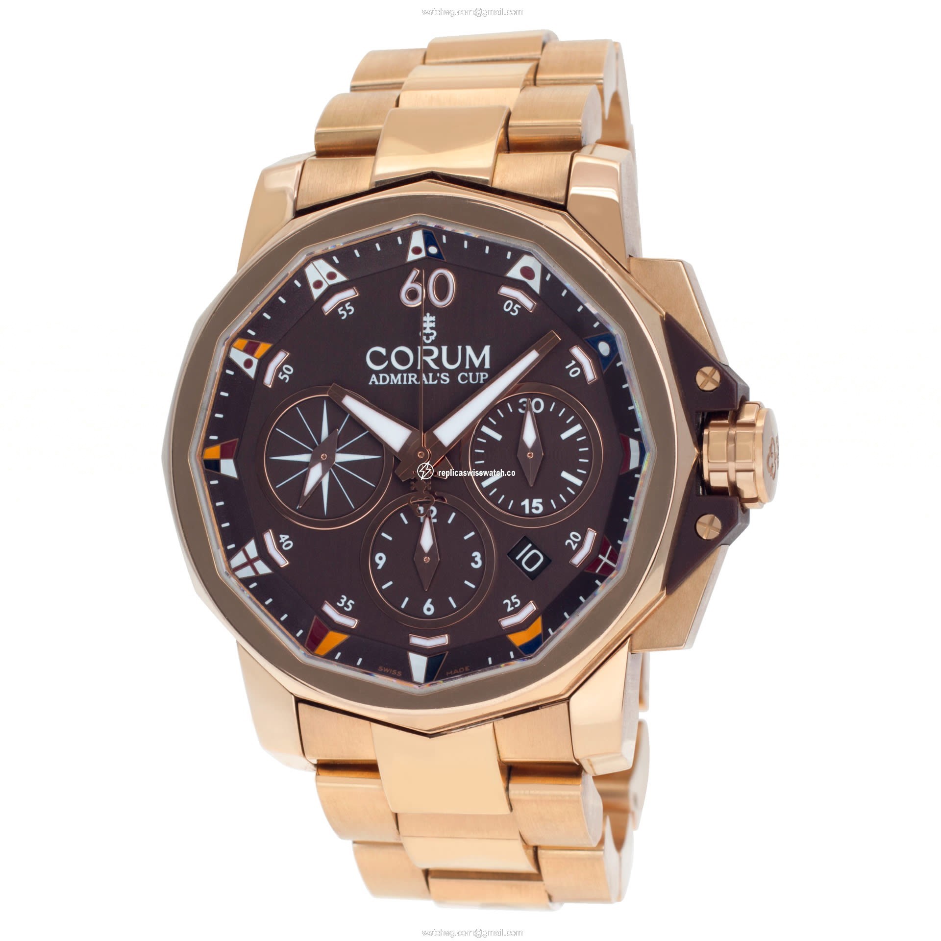 Corum 60723.205005 Admirals Cup Automatic Male 18k rose gold Replica