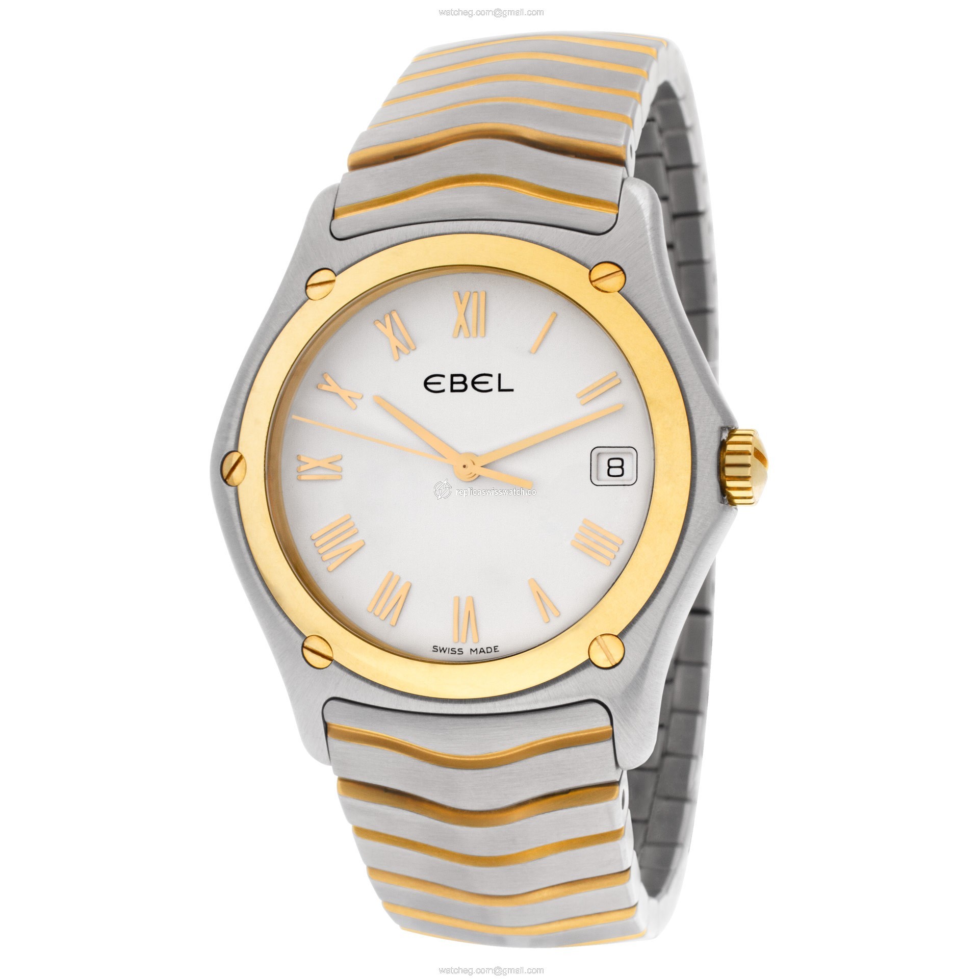 Ebel 1187f41 Sportwave Quartz Male 18k gold & Stainless Steel Replica