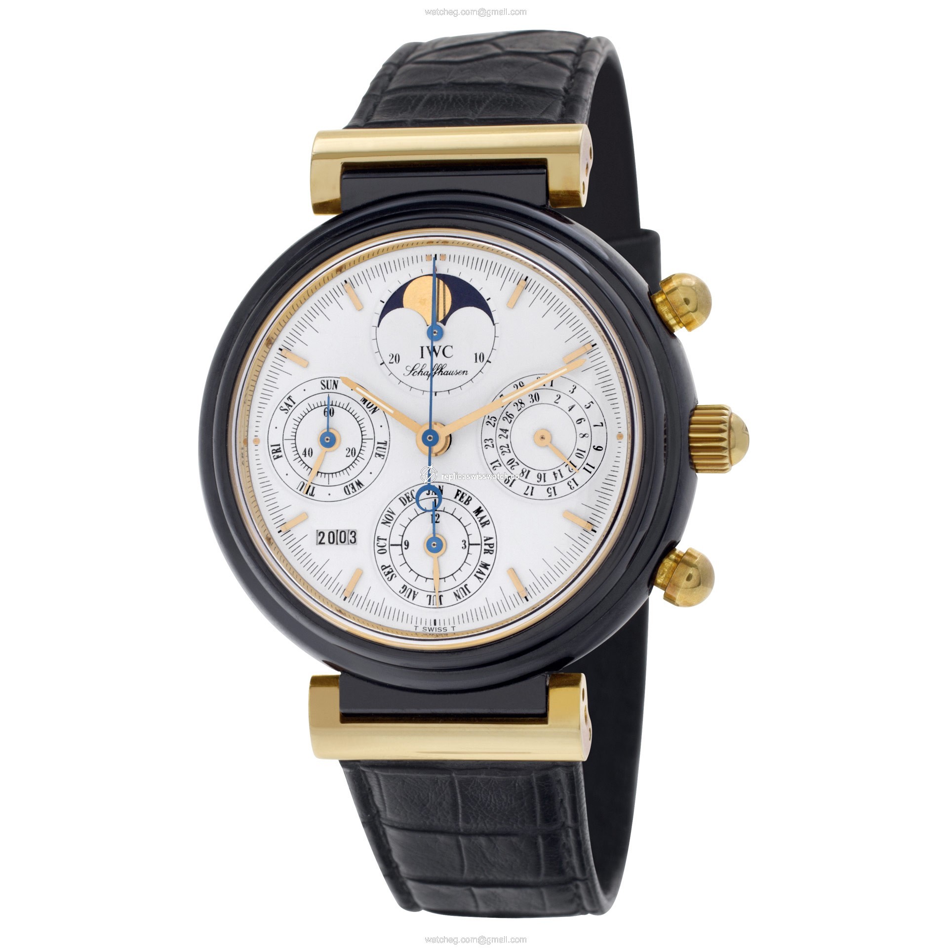 IWC IW3755-02 Da Vinci Manual Unisex 18k gold & ceramic Replica