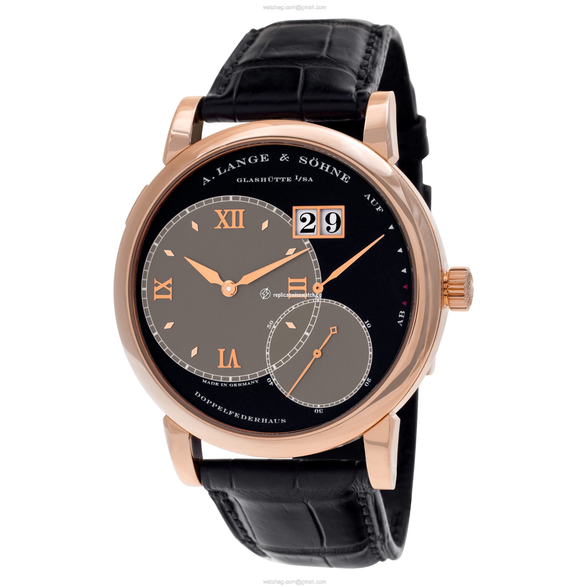 A. Lange & Sohne 115.031 Lange 1 Manual Male 18k rose gold Replica