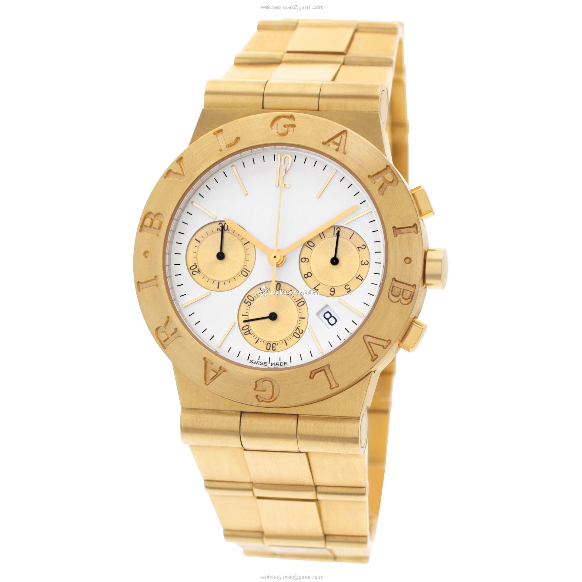 Bvlgari ch 35 g Bvlgari Quartz Male 18k yellow gold Replica
