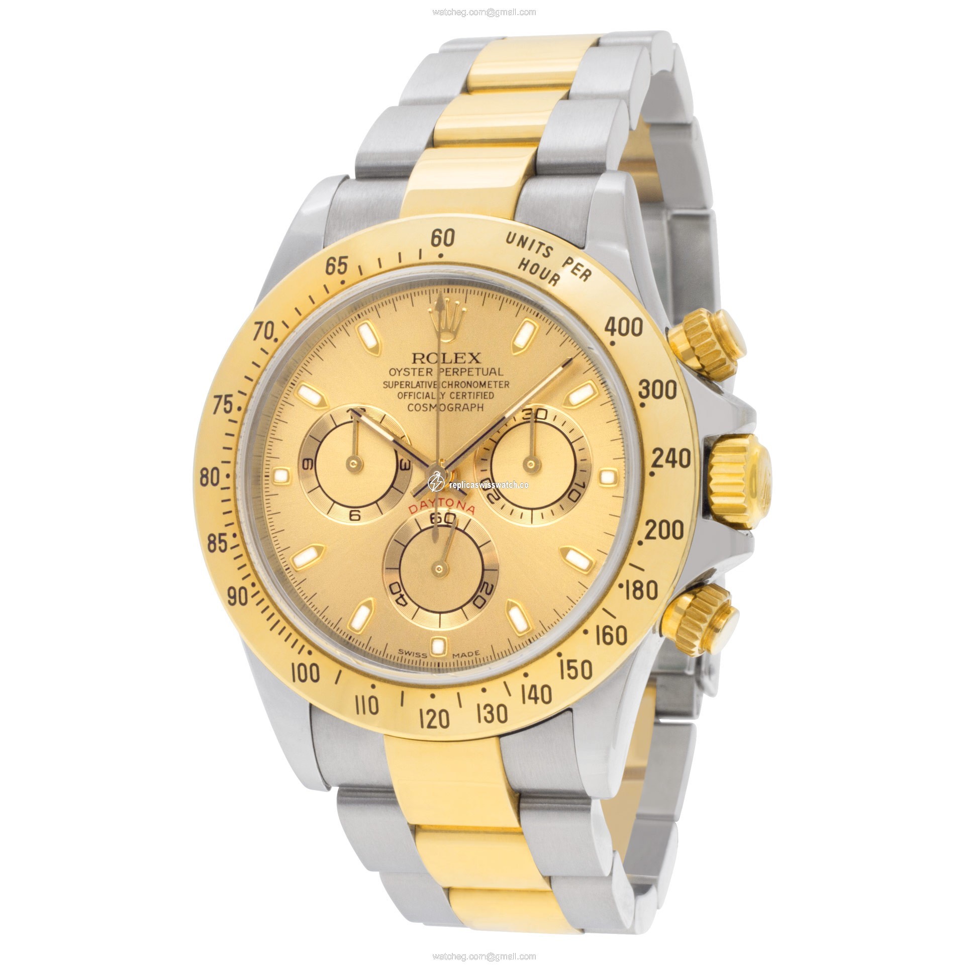 Rolex 116523 Daytona Automatic Male 18k gold & Stainless Steel Replica