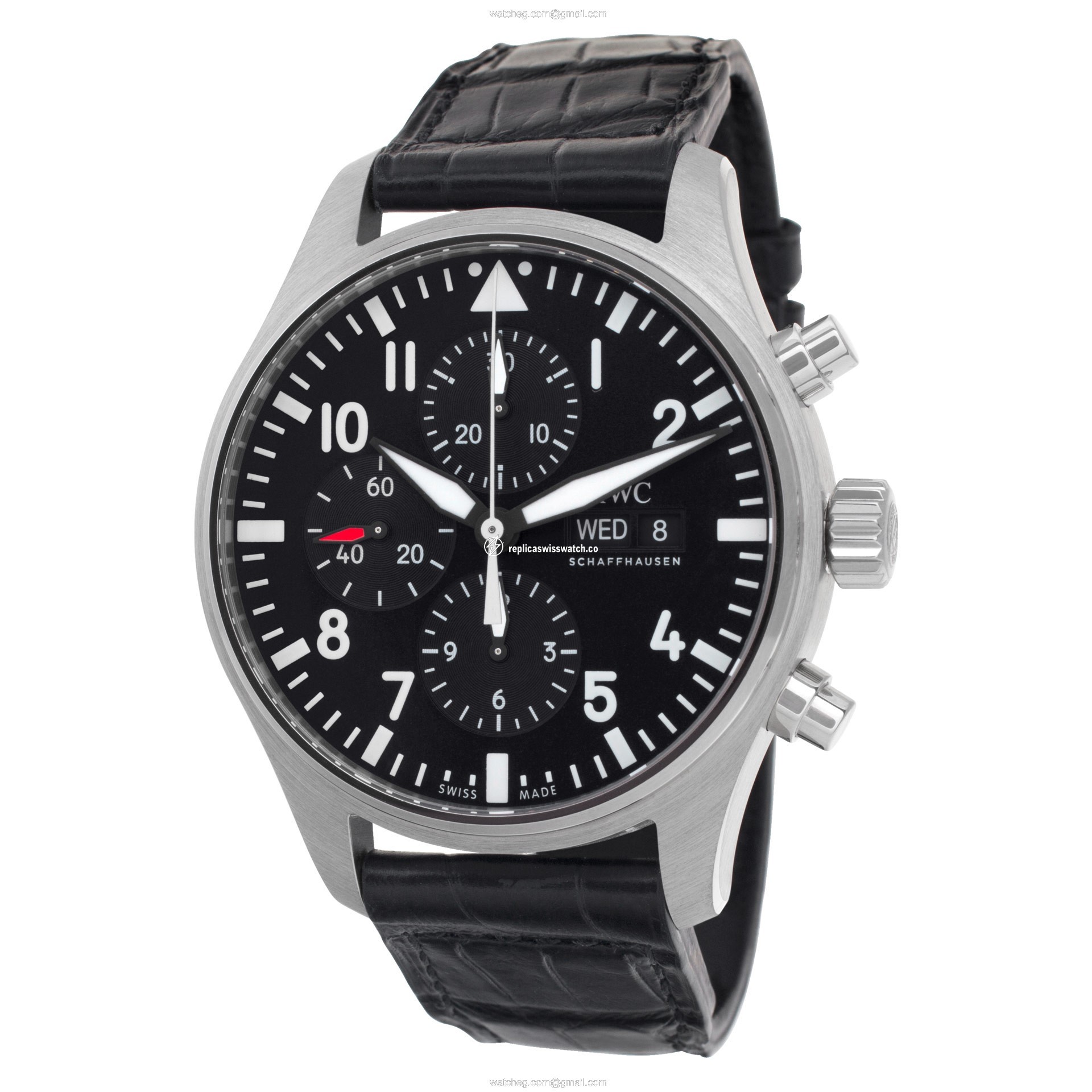 IWC iw377709 Pilots Chronograph Automatic Male Stainless Steel Replica