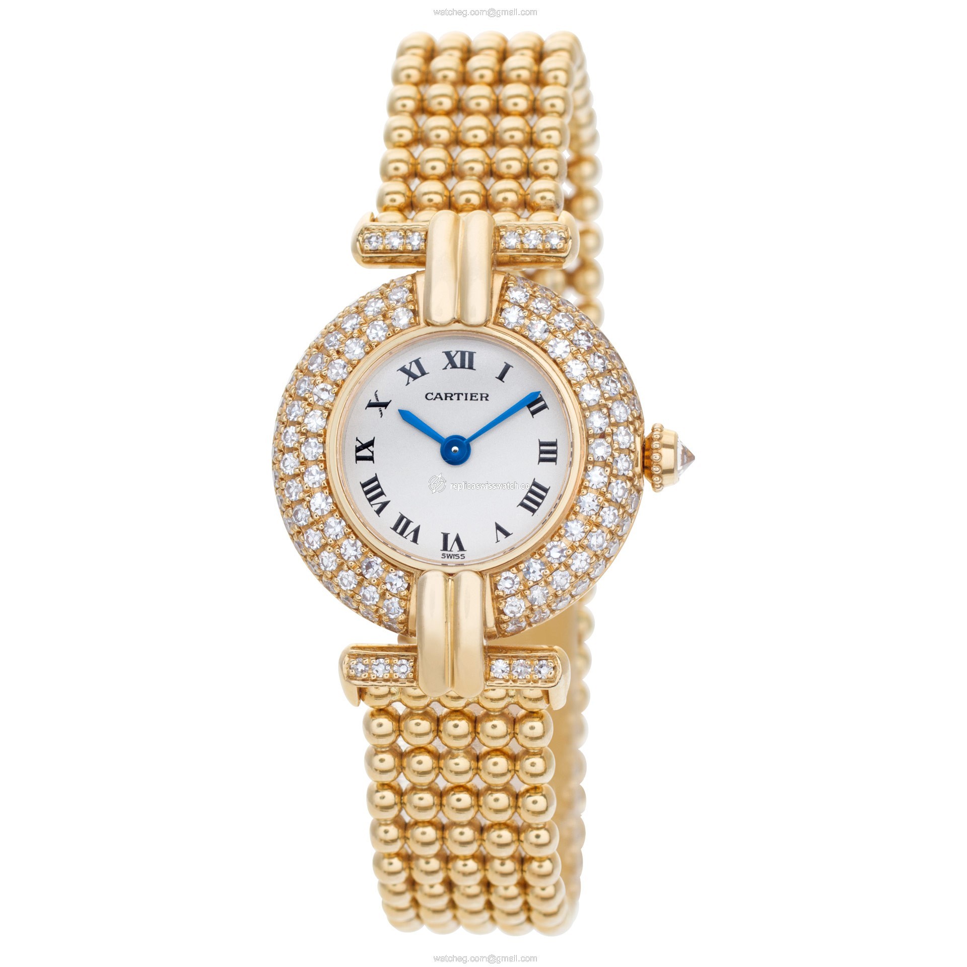 Cartier 1980 Colisee Quartz Female 18k yellow gold Replica