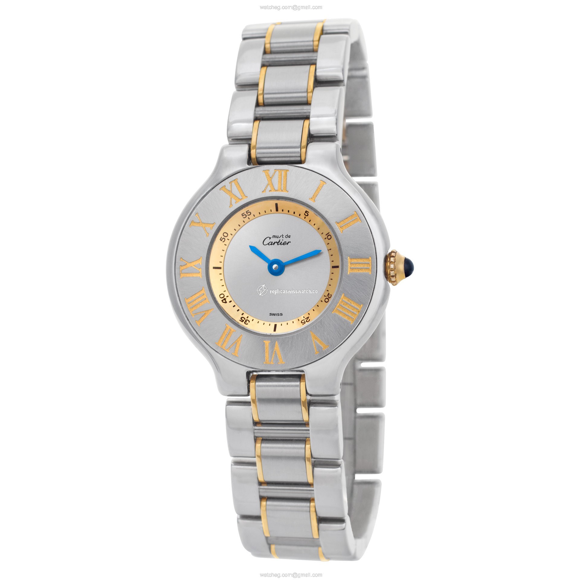 Cartier 1340 Must de Quartz Male Stainless Steel Replica