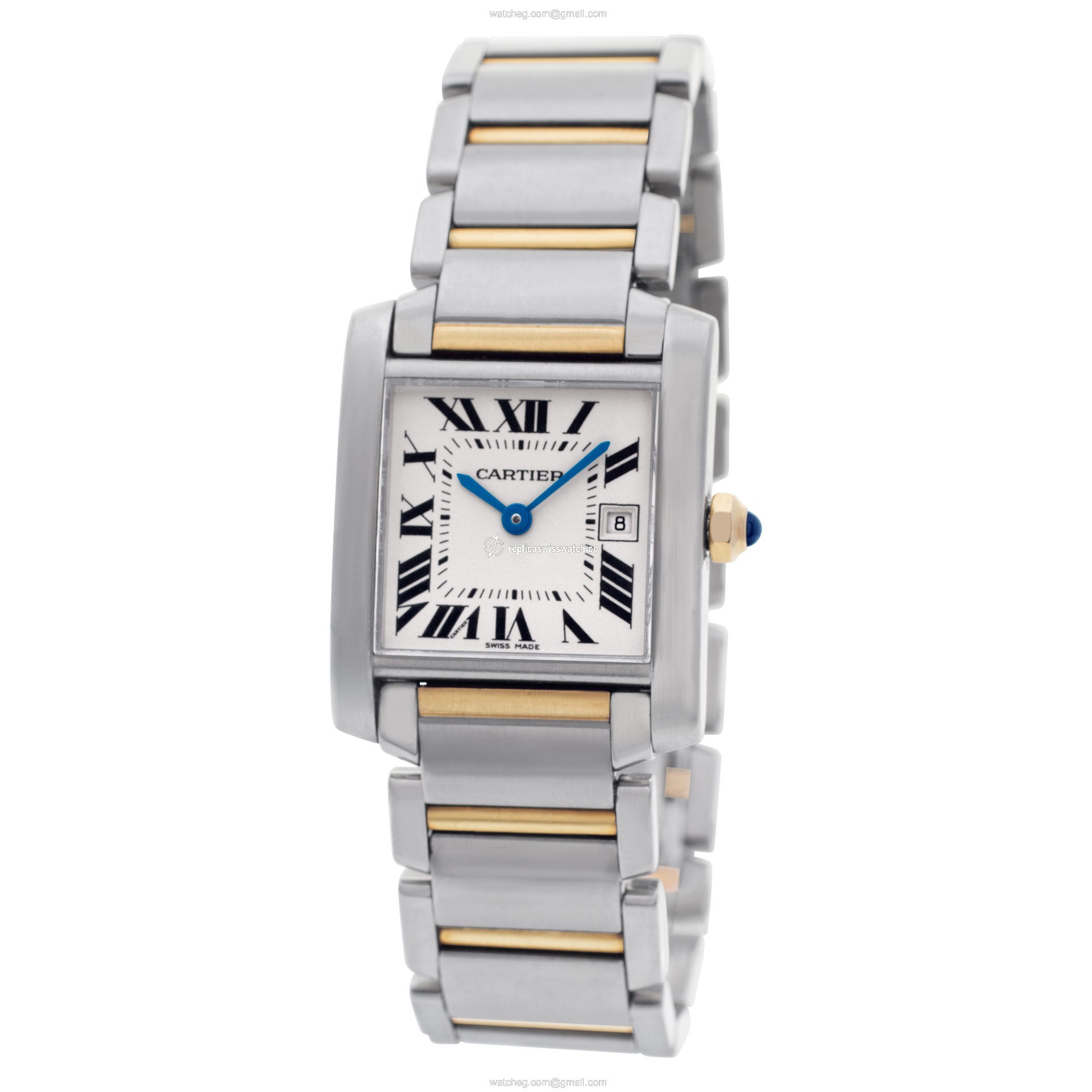 Cartier W51012Q4 Tank Francaise Quartz Unisex 18k gold & Stainless Steel Replica
