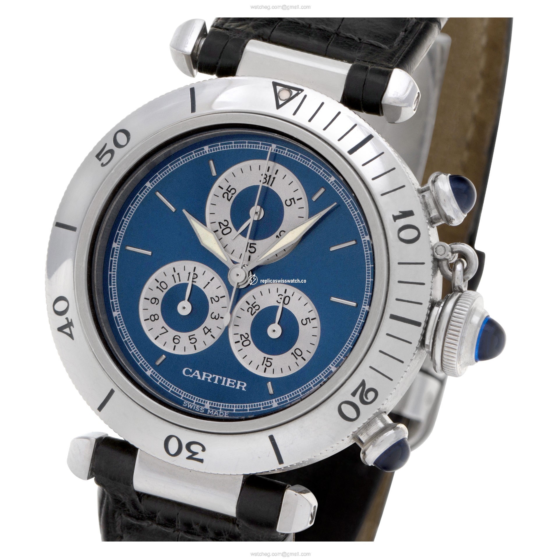 Cartier 1352.1 Pasha 35 Quartz Unisex Stainless Steel Replica