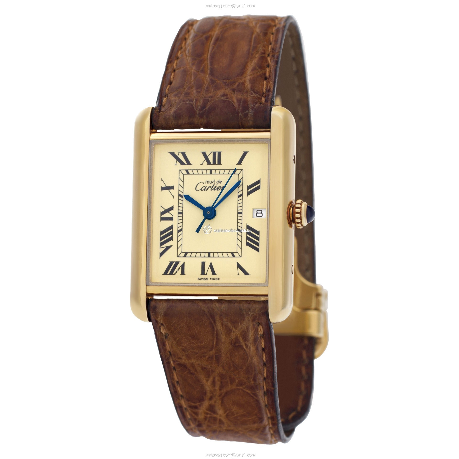 Cartier Cartier 1619 Tank Vermeil Quartz Unisex Vermeil Replica