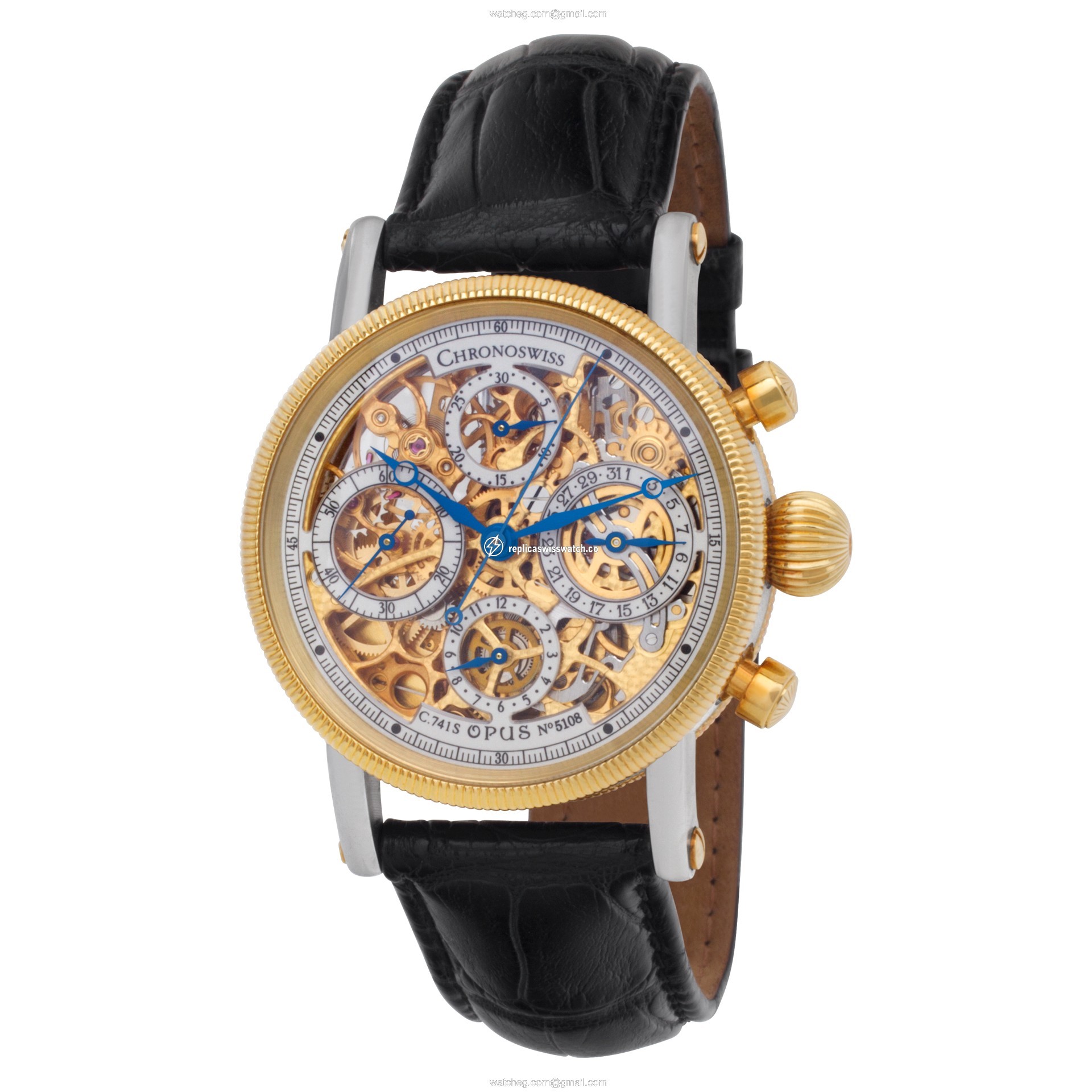 Chronoswiss ch 7522 Opus Automatic Male 18k gold & Stainless Steel Replica