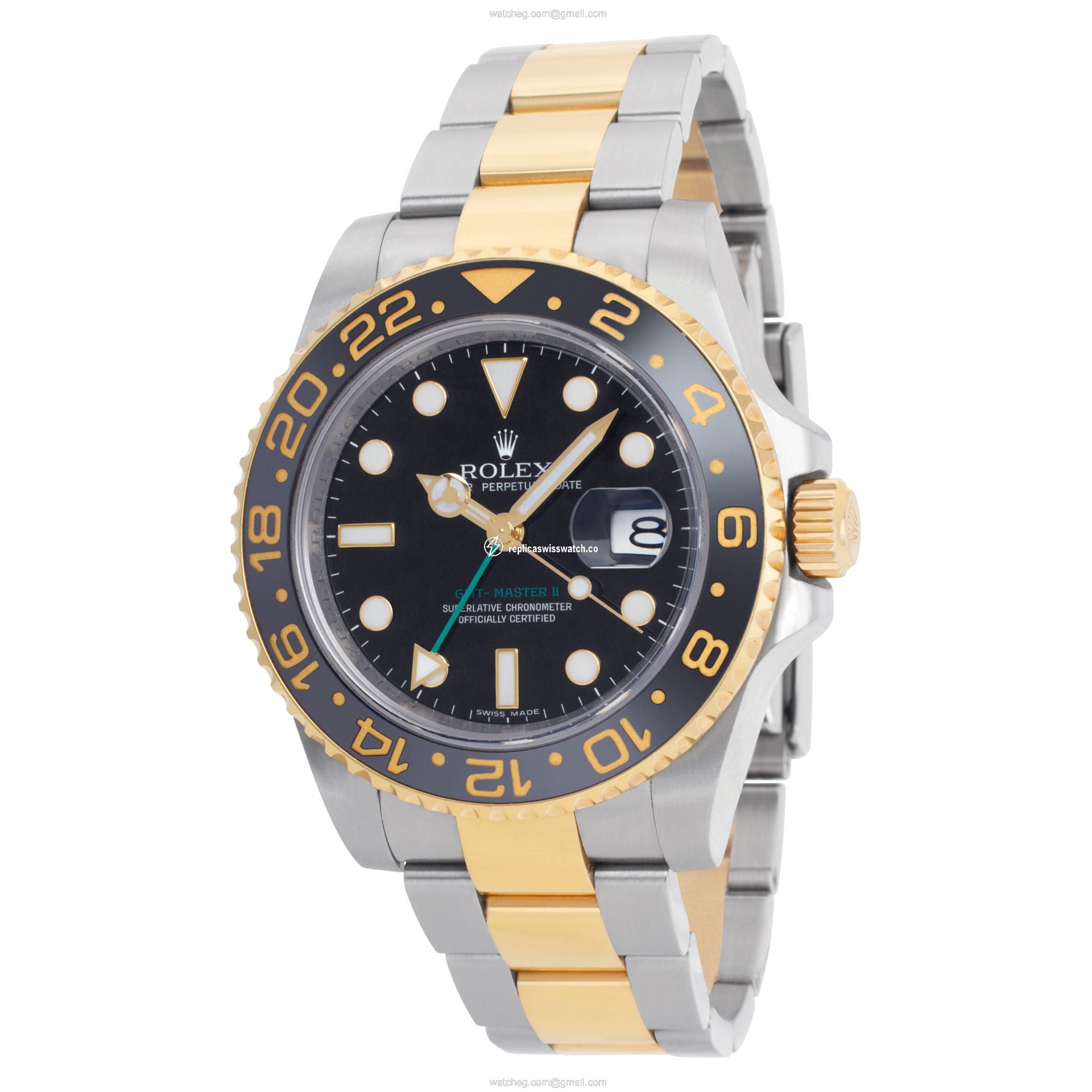 Rolex 116713 GMT-Master II Automatic Male 18k gold & Stainless Steel Replica