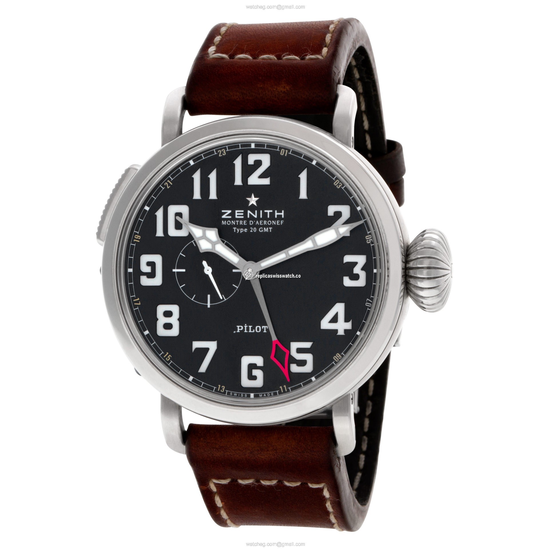 Zenith 03.2430.693 Pilot Montre D Aeronef Automatic Male Stainless Steel Replica