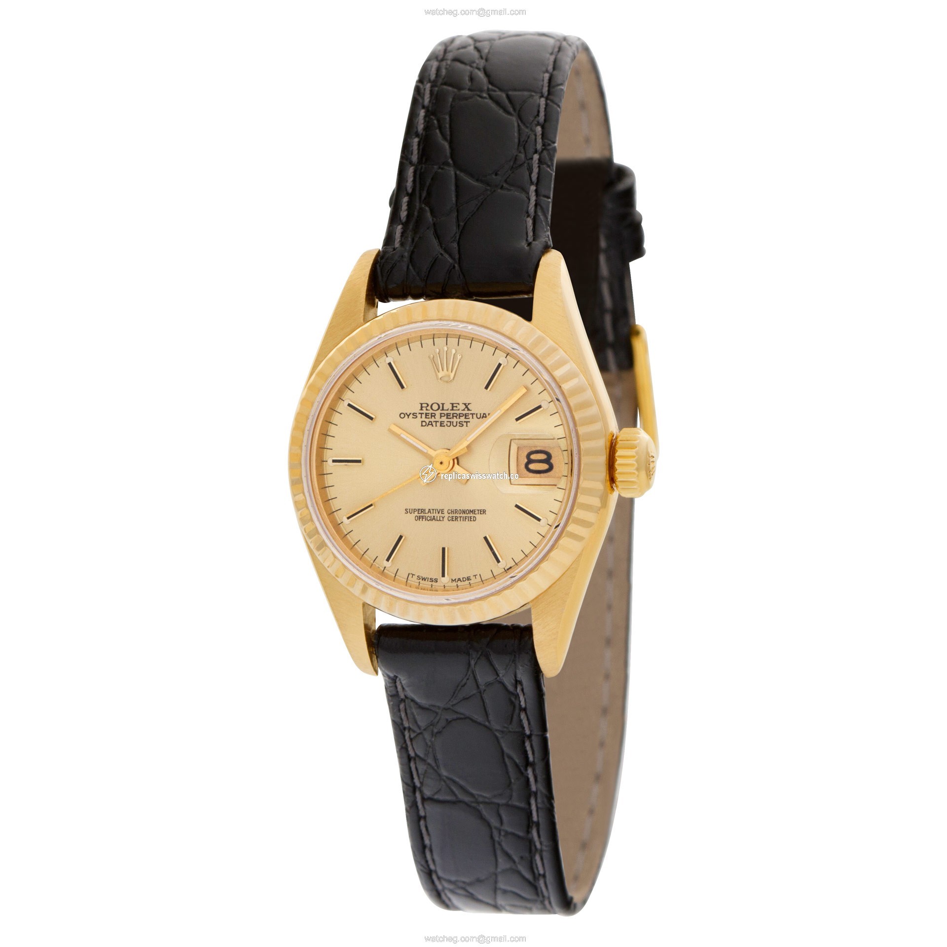Rolex 69138 Datejust Automatic Female 18k yellow gold Replica