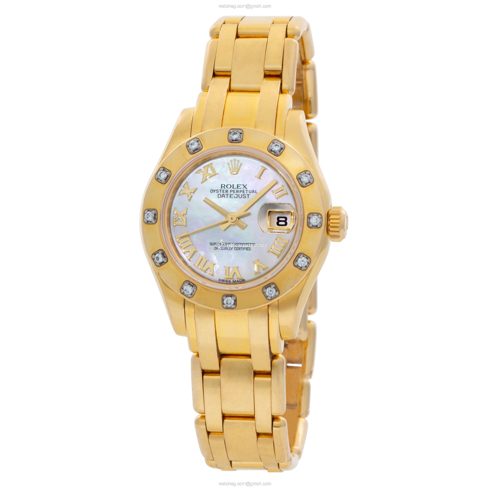 Rolex 80318 Pearlmaster Automatic Female 18k yellow gold Replica