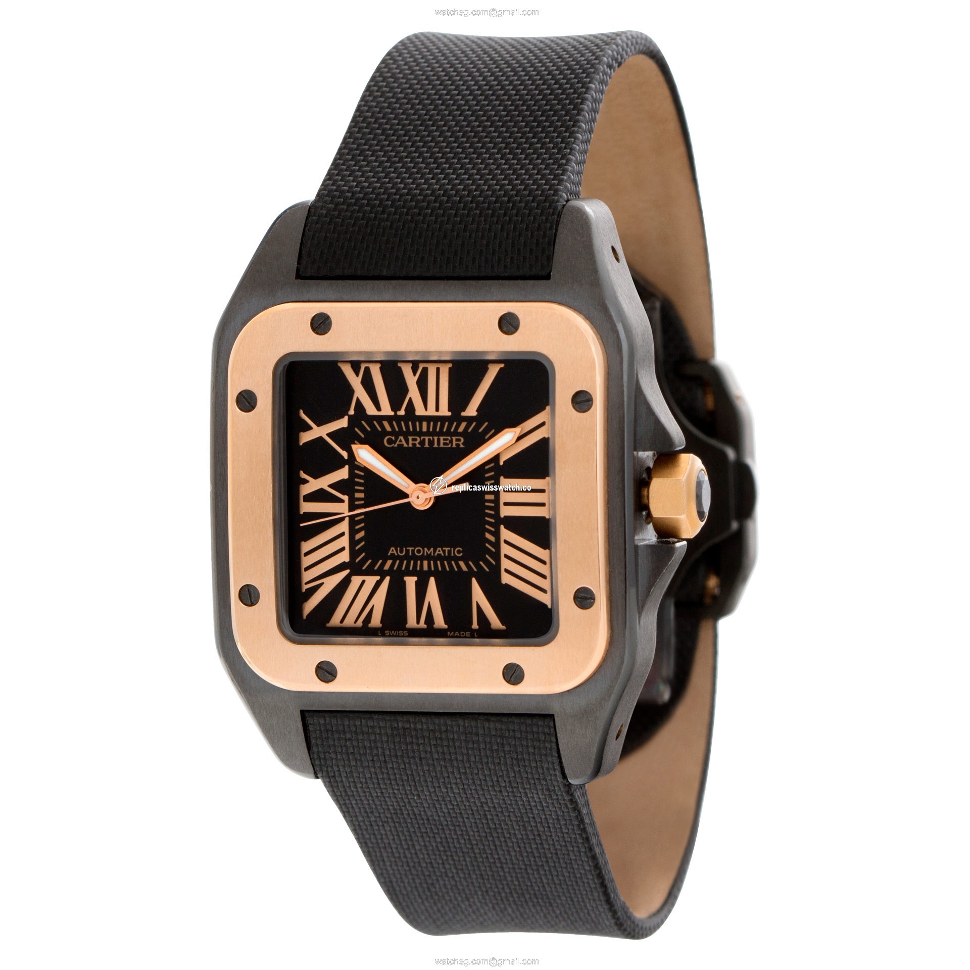 Cartier W52020009 Santos 100 Automatic Unisex ADLC Replica