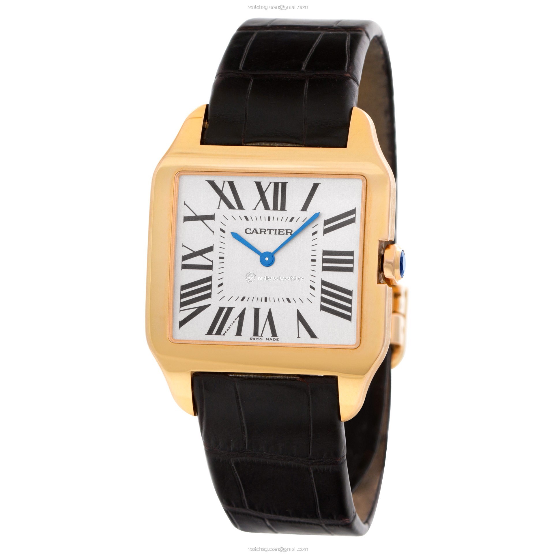 Cartier W2006951 Santos Dumont Manual Male 18k rose gold Replica