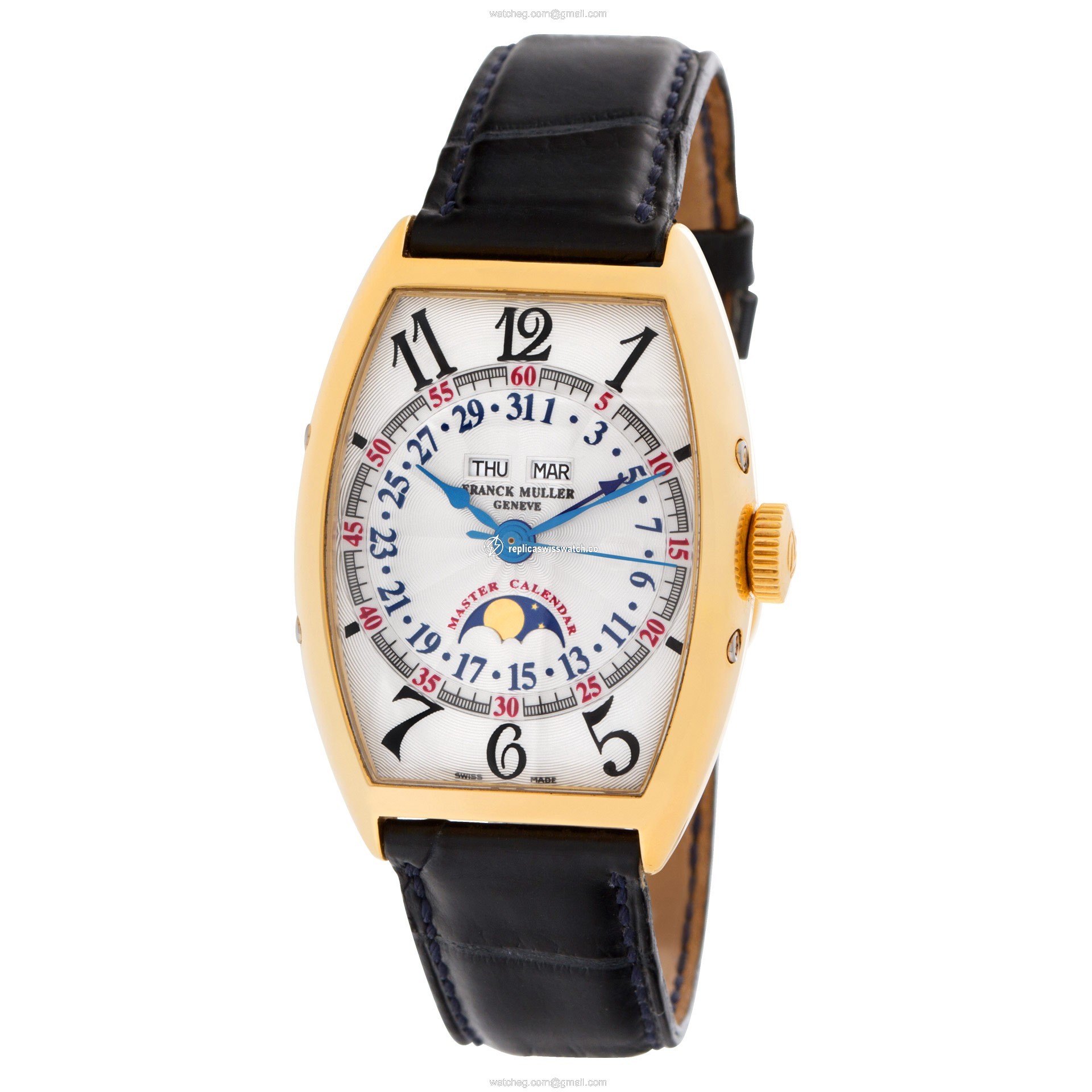 Franck Muller 5850 MC L Master Calendar Automatic Male 18k yellow gold Replica