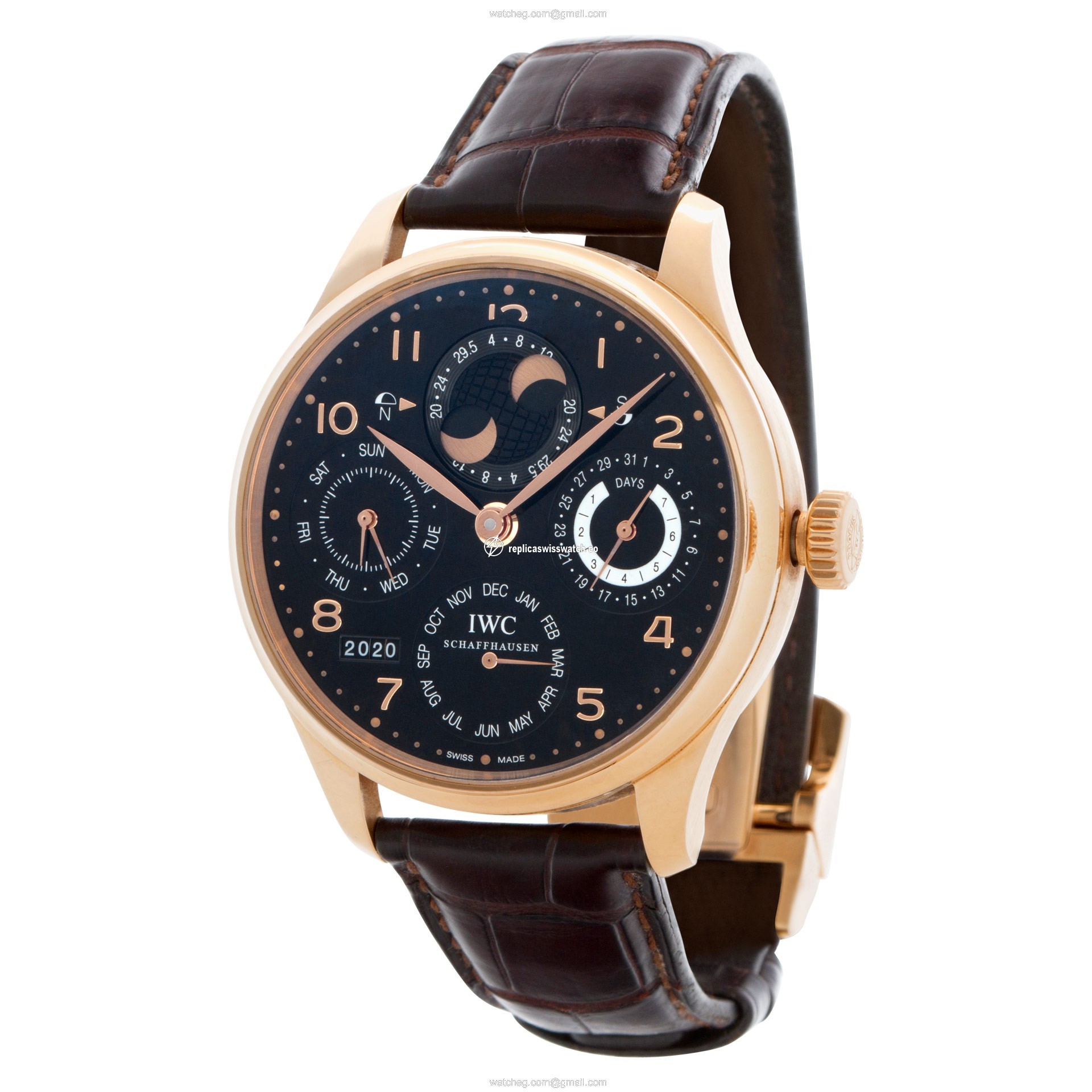 IWC IW5021-03 Portuguese Perpetual Automatic Unisex 18k rose gold Replica