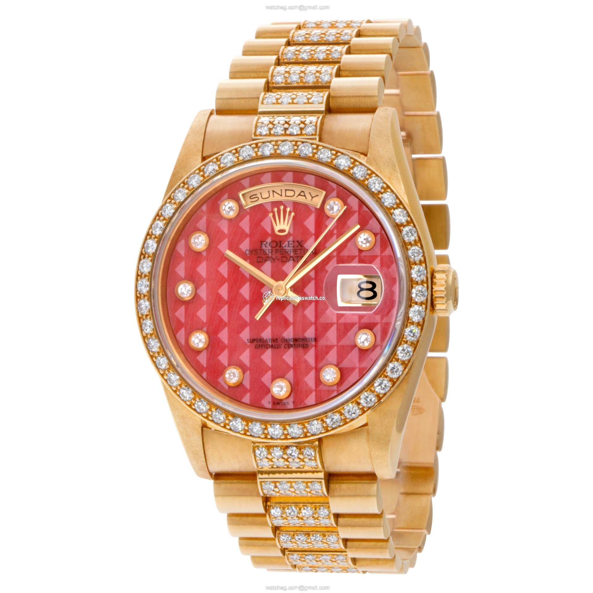 Rolex 18348 Day-Date Automatic Male 18k yellow gold Replica