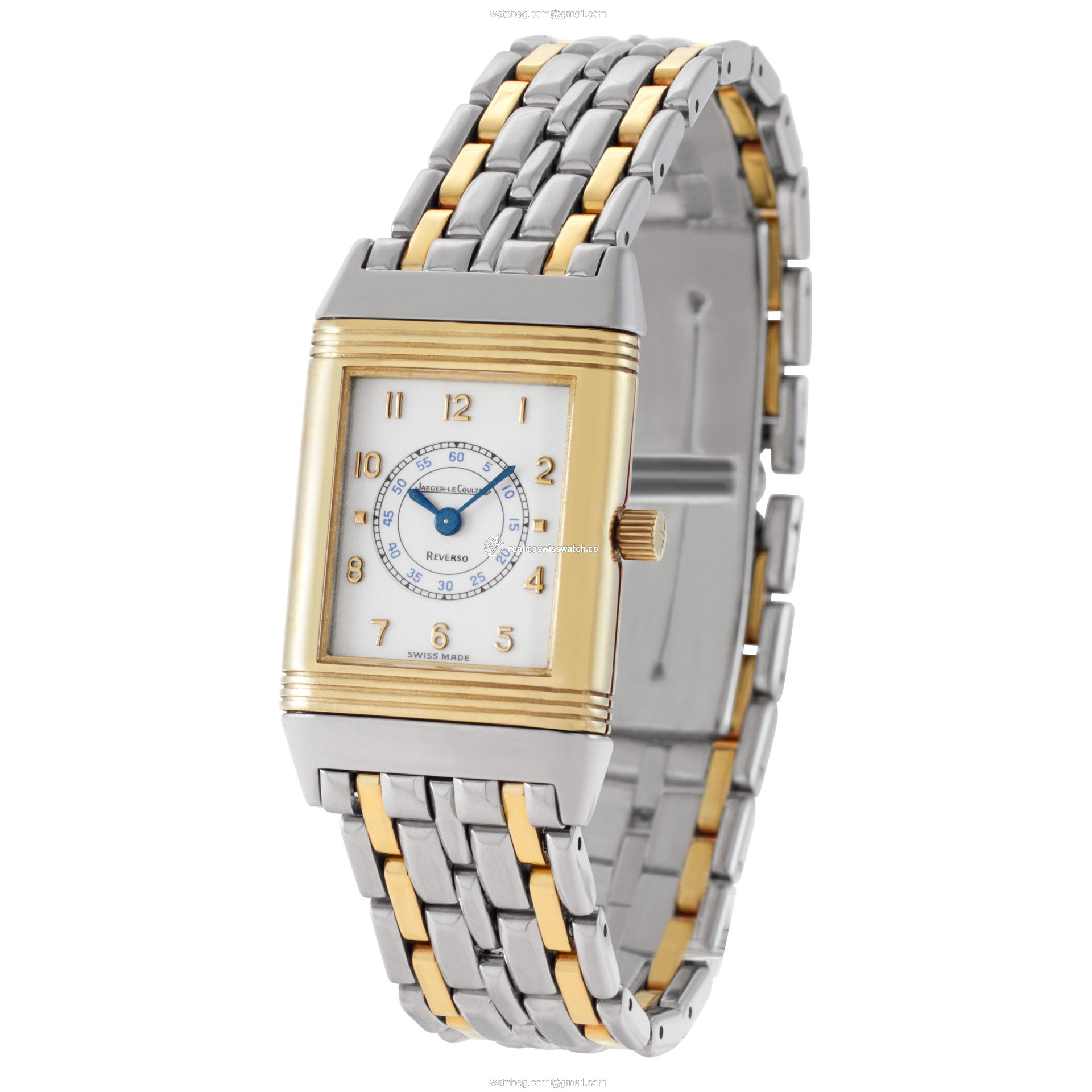 Jaeger LeCoultre 260.5.08 Reverso Quartz Female 18k gold & Stainless Steel Replica