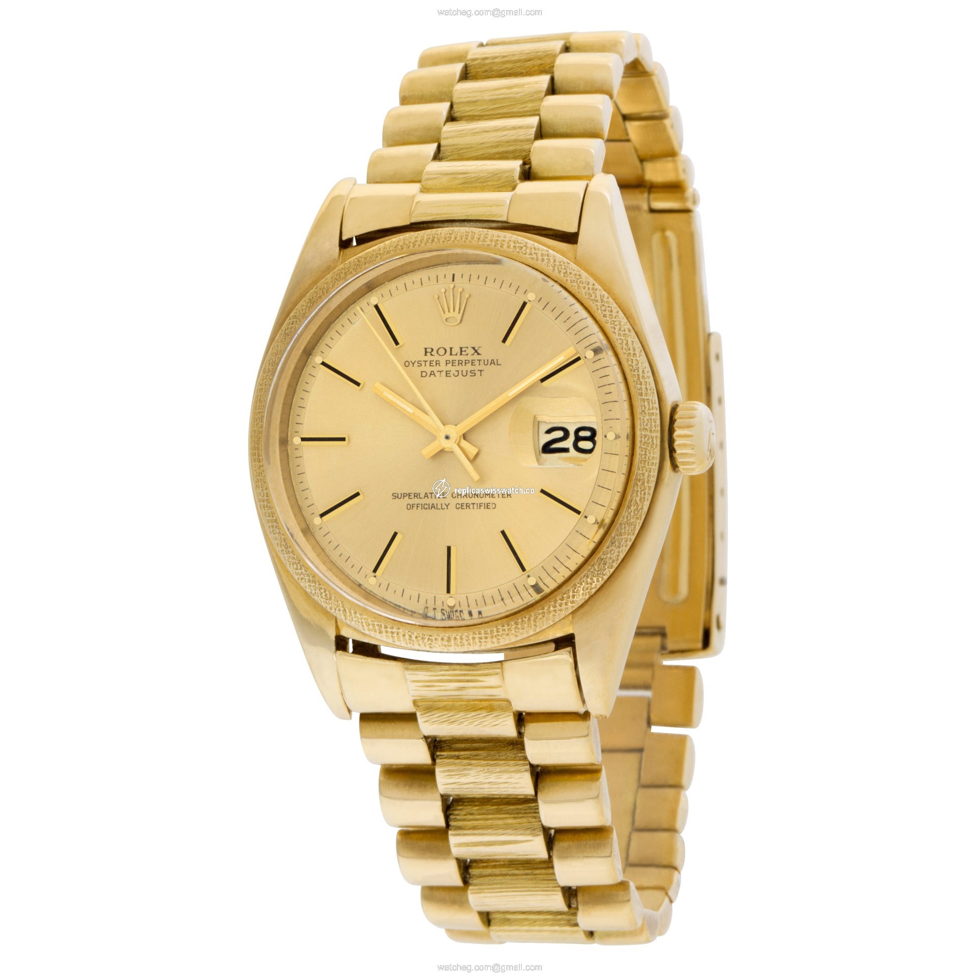 Rolex 1611 Datejust Automatic Male 18k yellow gold Replica