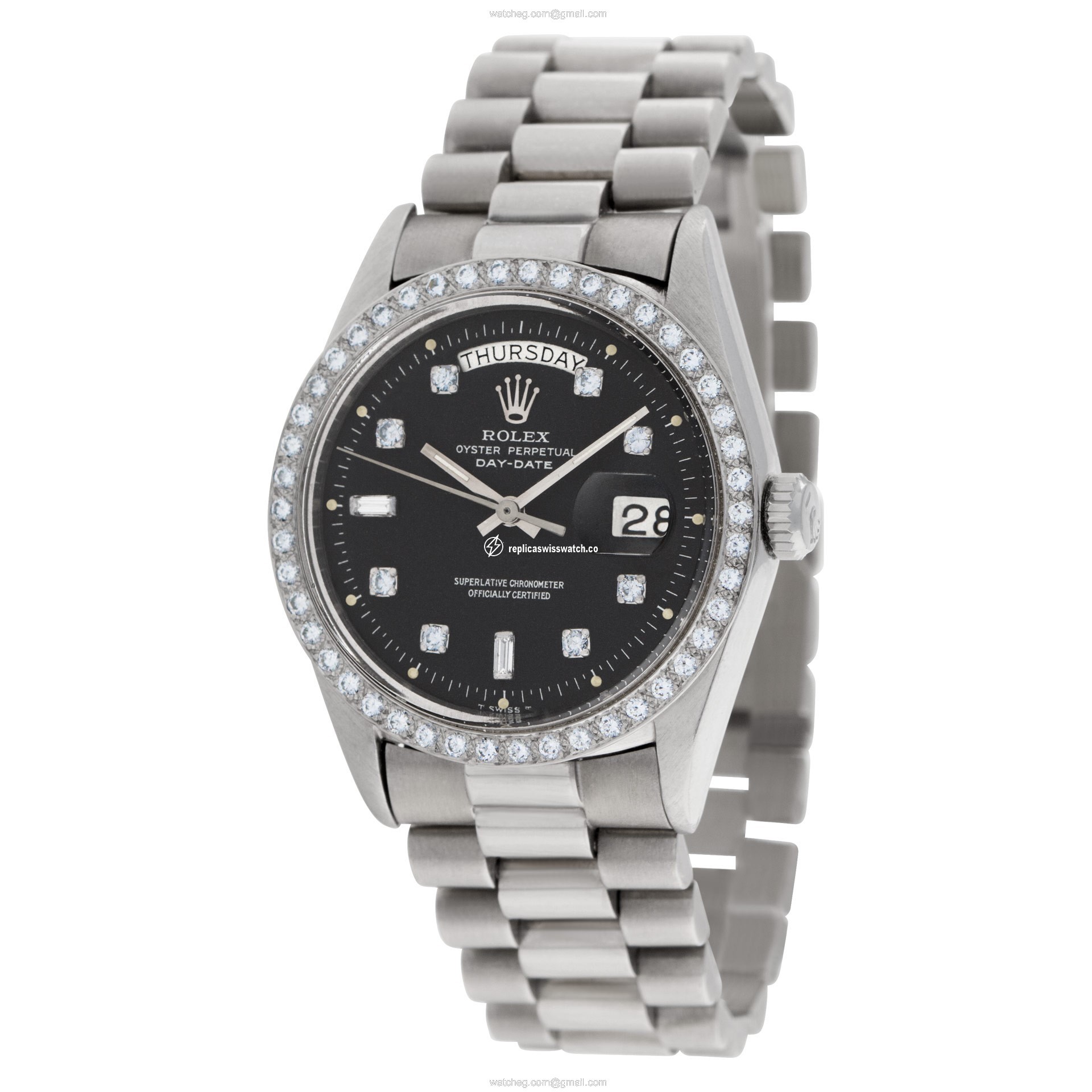 Rolex 1802 Day-Date Automatic Male 18k White Gold Watches Rolex 1802 Day-Date Automatic Male 18k White Gold Watches