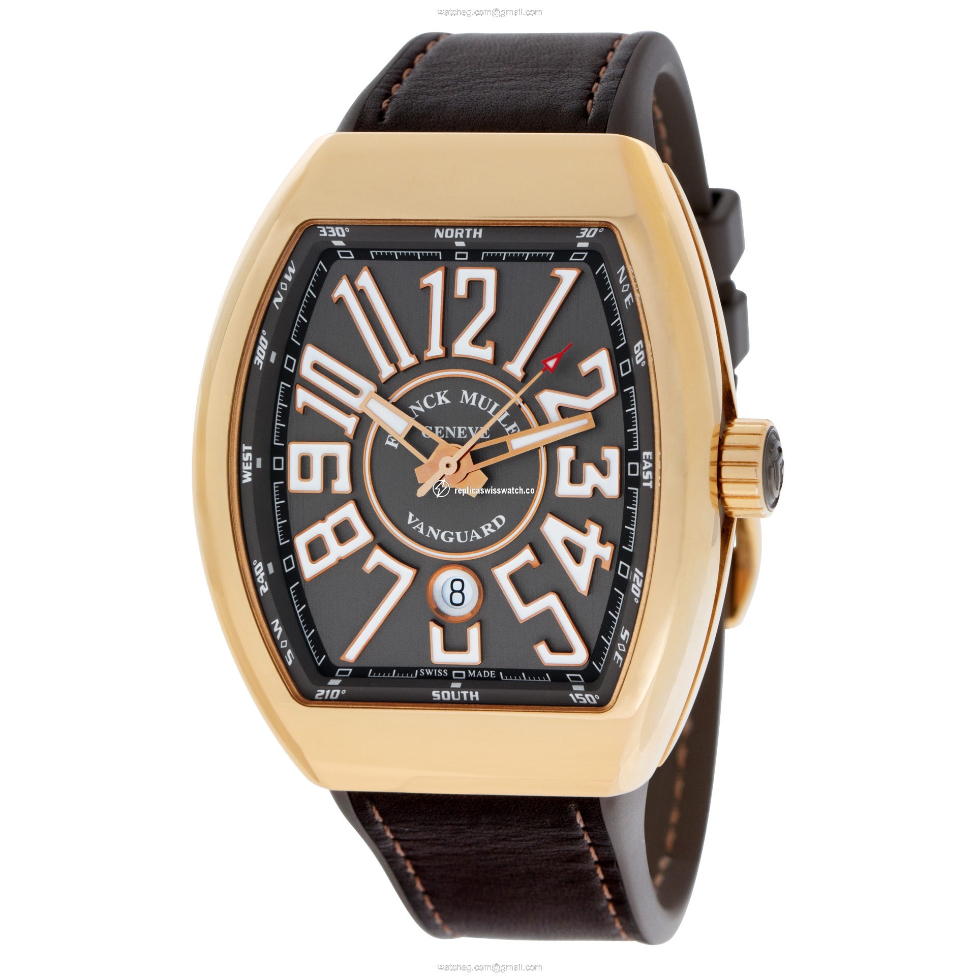 Franck Muller V 45 SC DT Vanguard Automatic Male 18k rose gold Replica