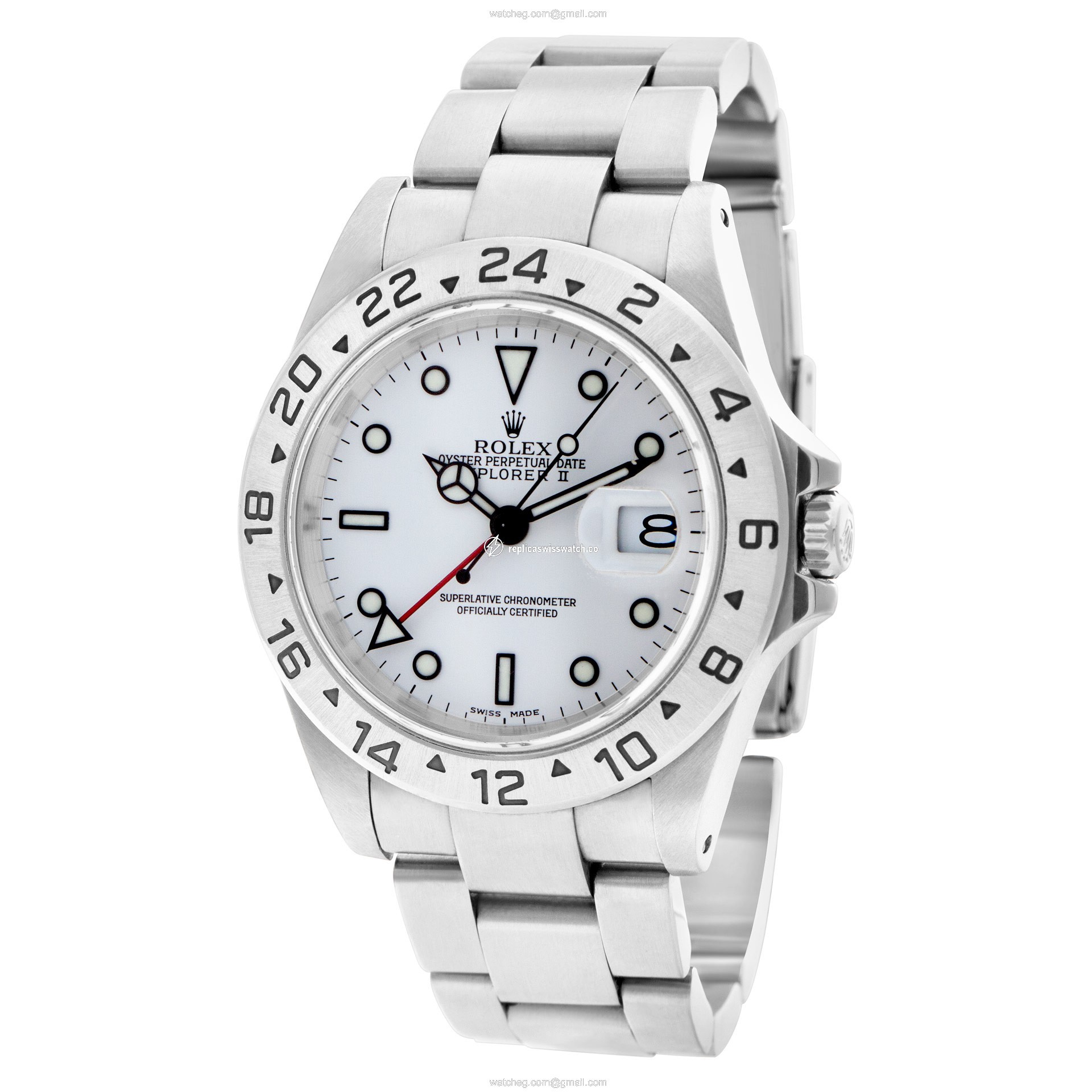 Rolex 16570 Explorer II Automatic Male Stainless Steel Replica