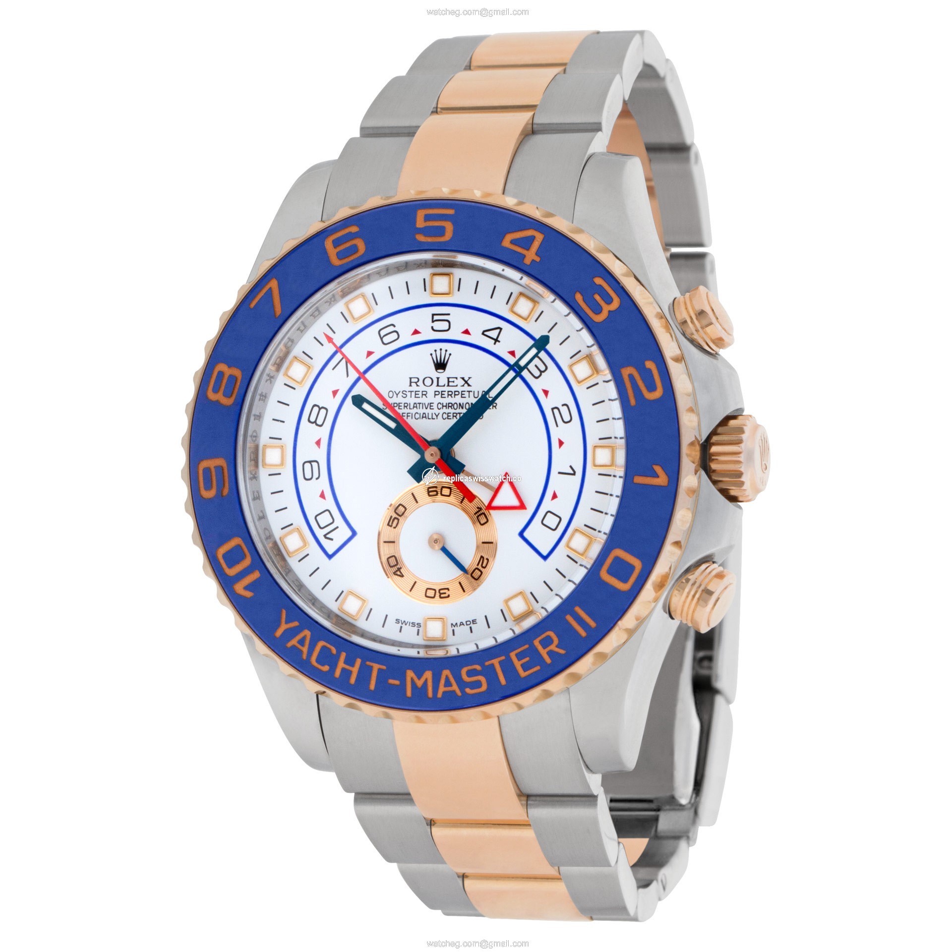 Rolex 116681 Yacht-Master II Automatic Male 18k rose gold & stainless steel Replica