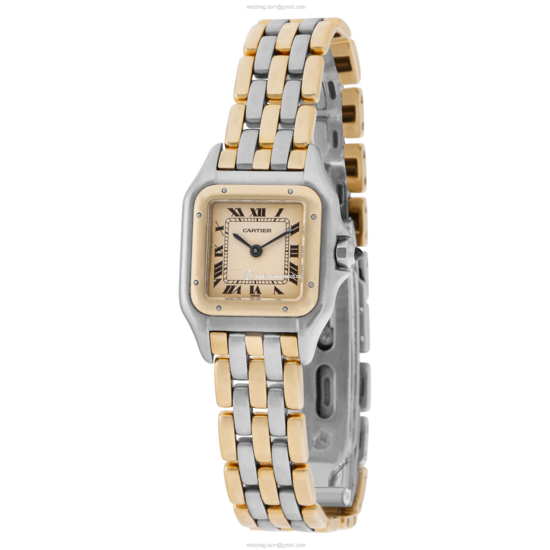 Cartier W25029B6 Panthere Quartz Female 18k gold & Stainless Steel Replica